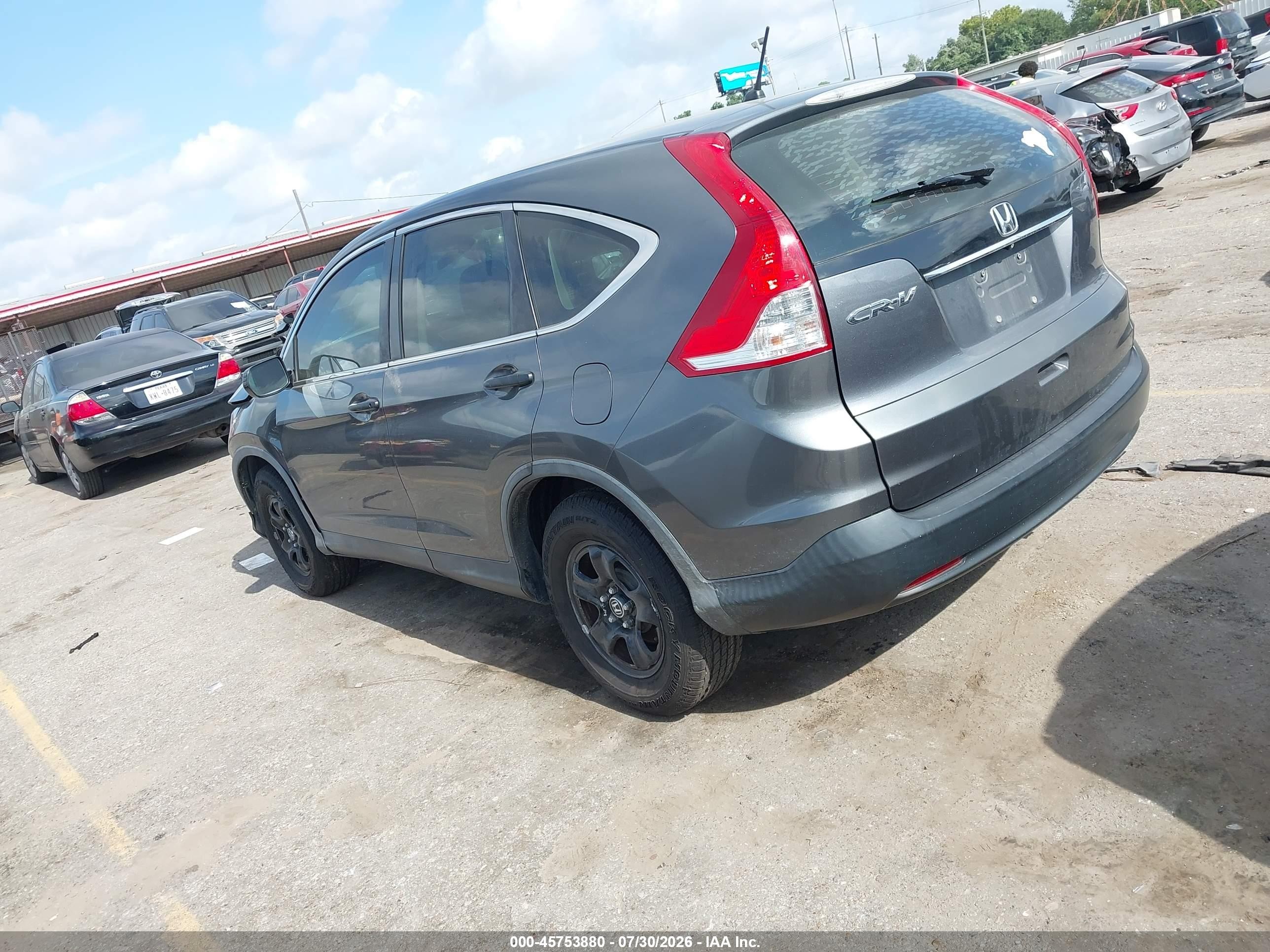 2014 Honda Cr-v Lx Gray vin: 3CZRM3H31EG715877