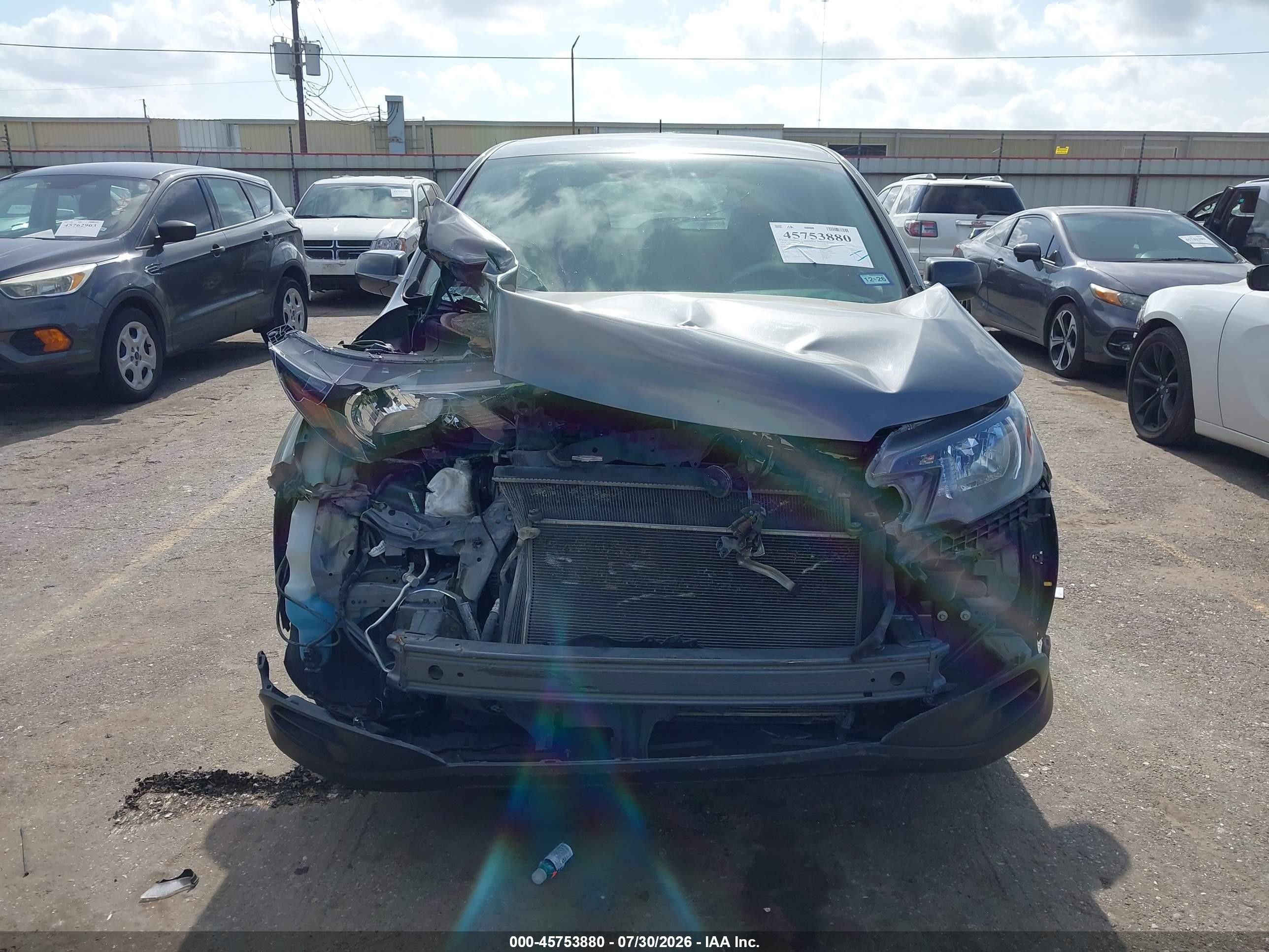 2014 Honda Cr-v Lx Gray vin: 3CZRM3H31EG715877