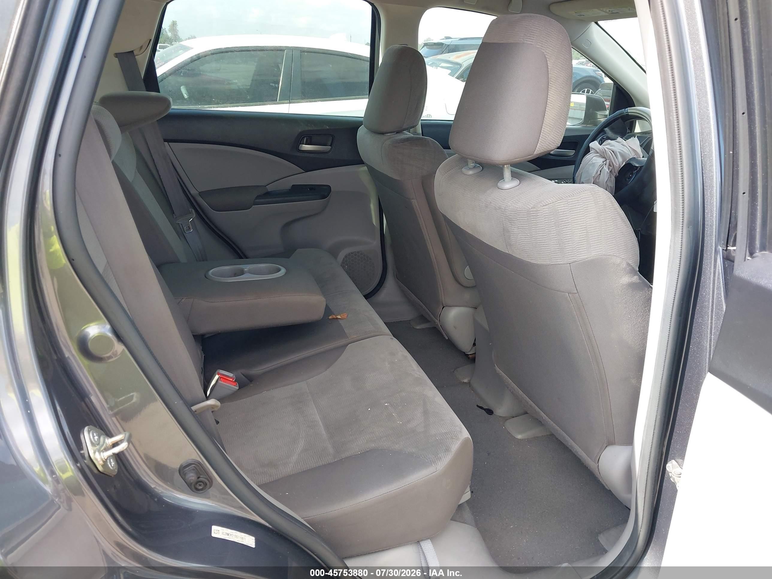 2014 Honda Cr-v Lx Gray vin: 3CZRM3H31EG715877