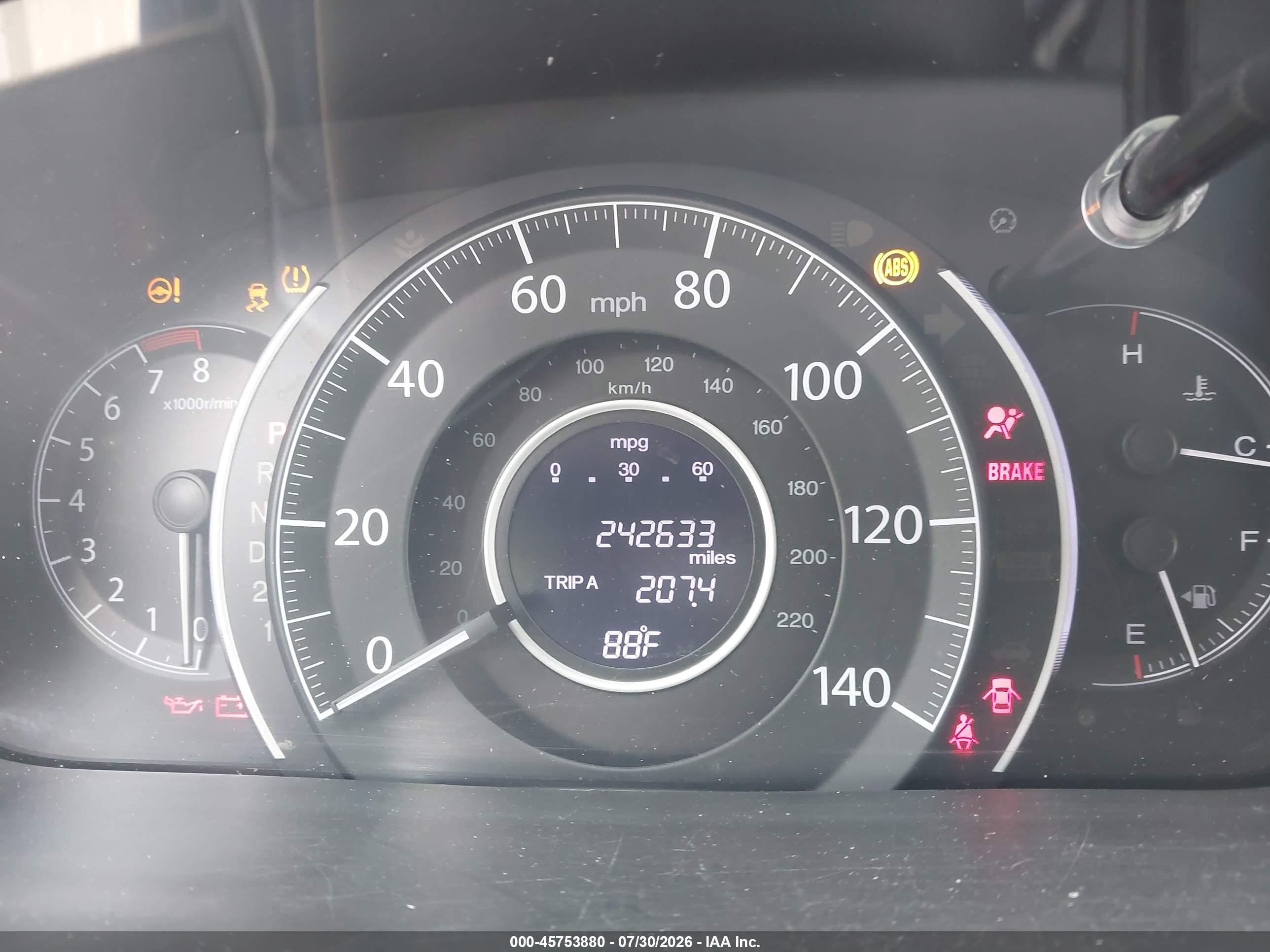 2014 Honda Cr-v Lx Gray vin: 3CZRM3H31EG715877