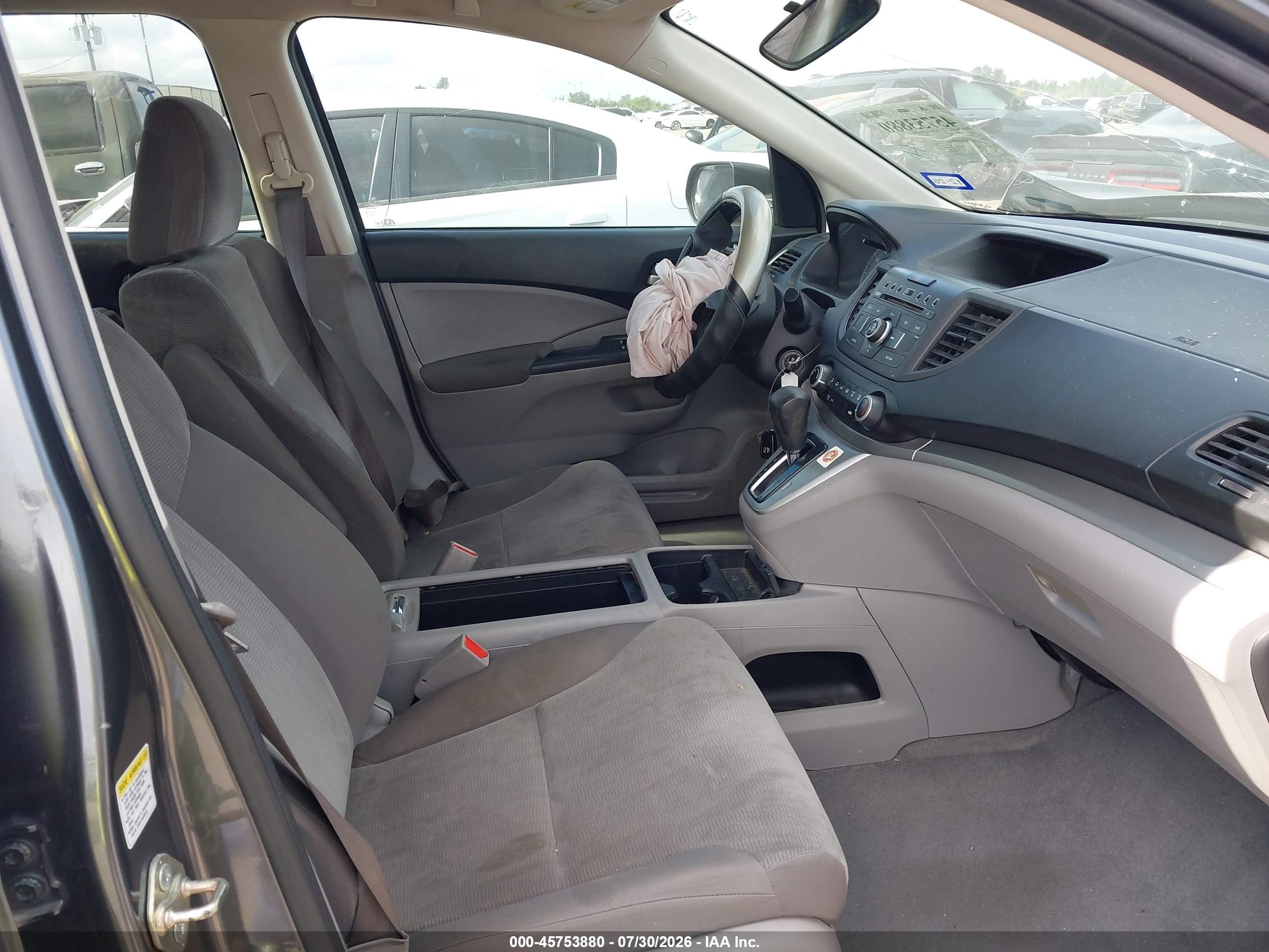 2014 Honda Cr-v Lx Gray vin: 3CZRM3H31EG715877