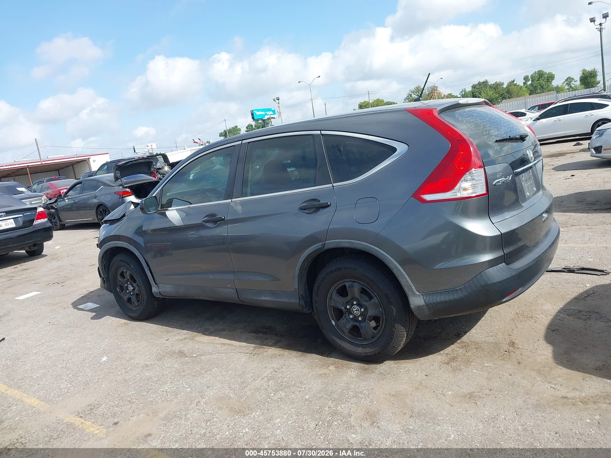 2014 Honda Cr-v Lx Gray vin: 3CZRM3H31EG715877