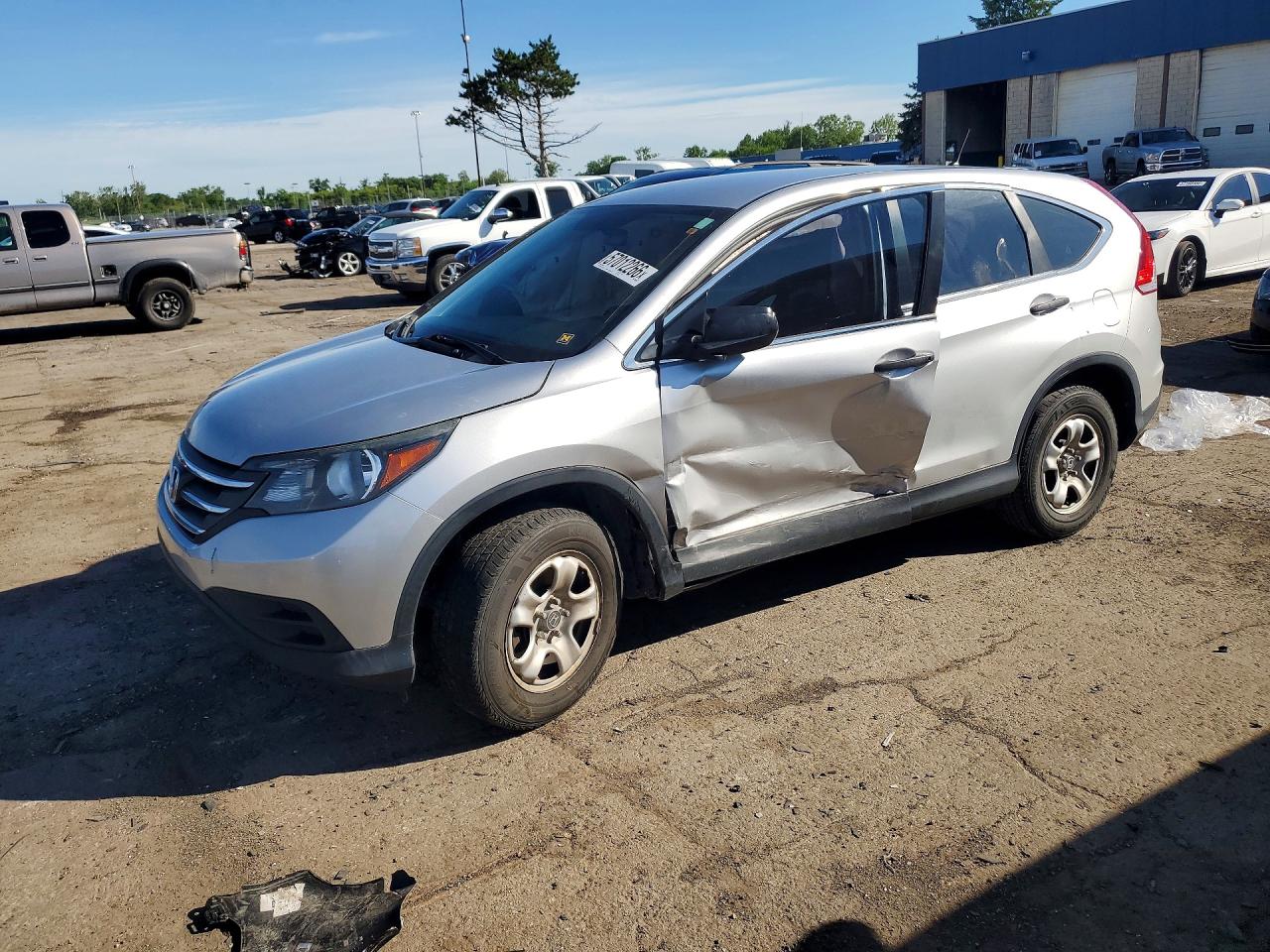 2014 Honda Cr-v Lx Silver vin: 3CZRM3H31EG717855