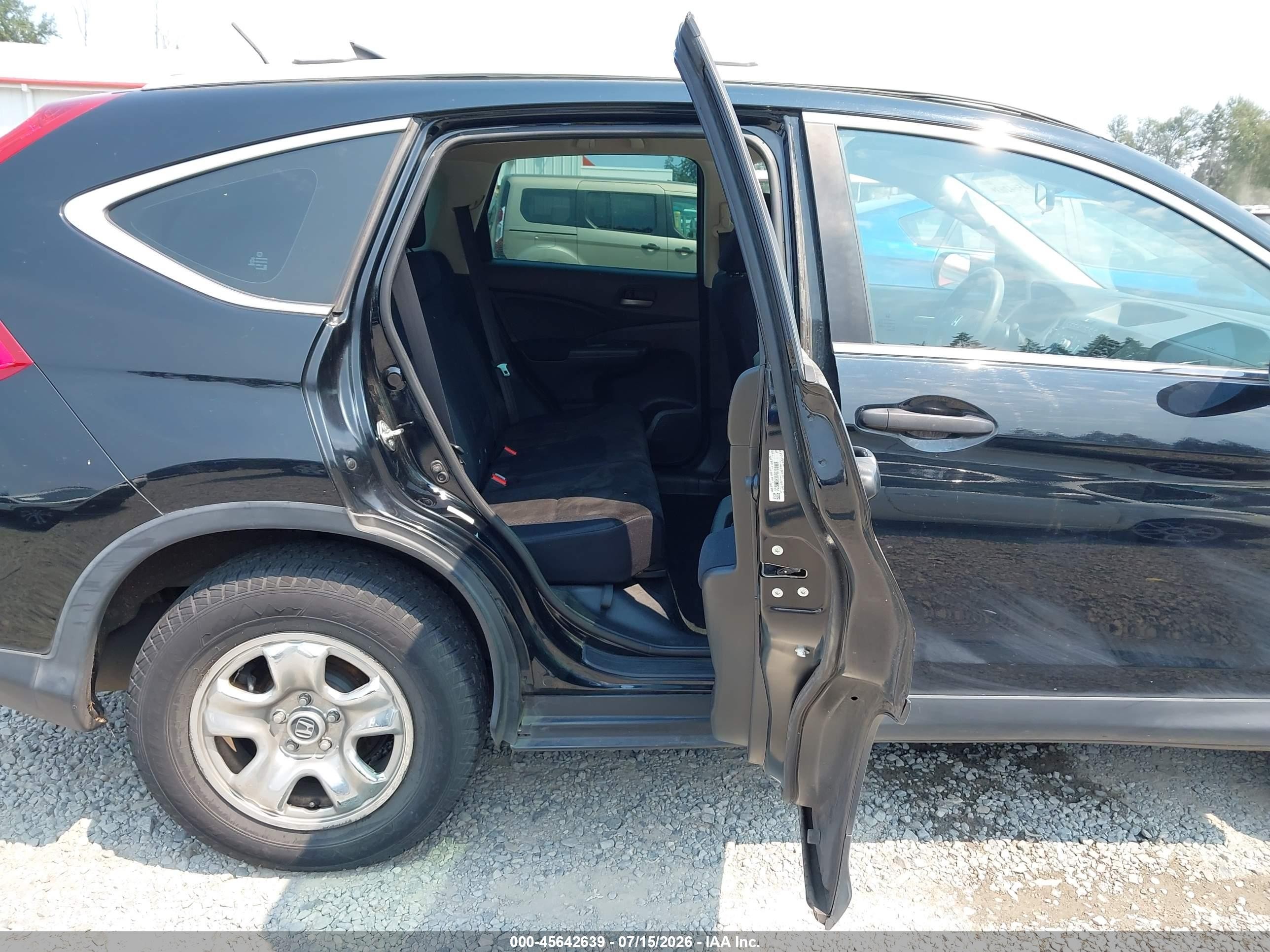 2015 Honda Cr-v Lx Black vin: 3CZRM3H31FG700006