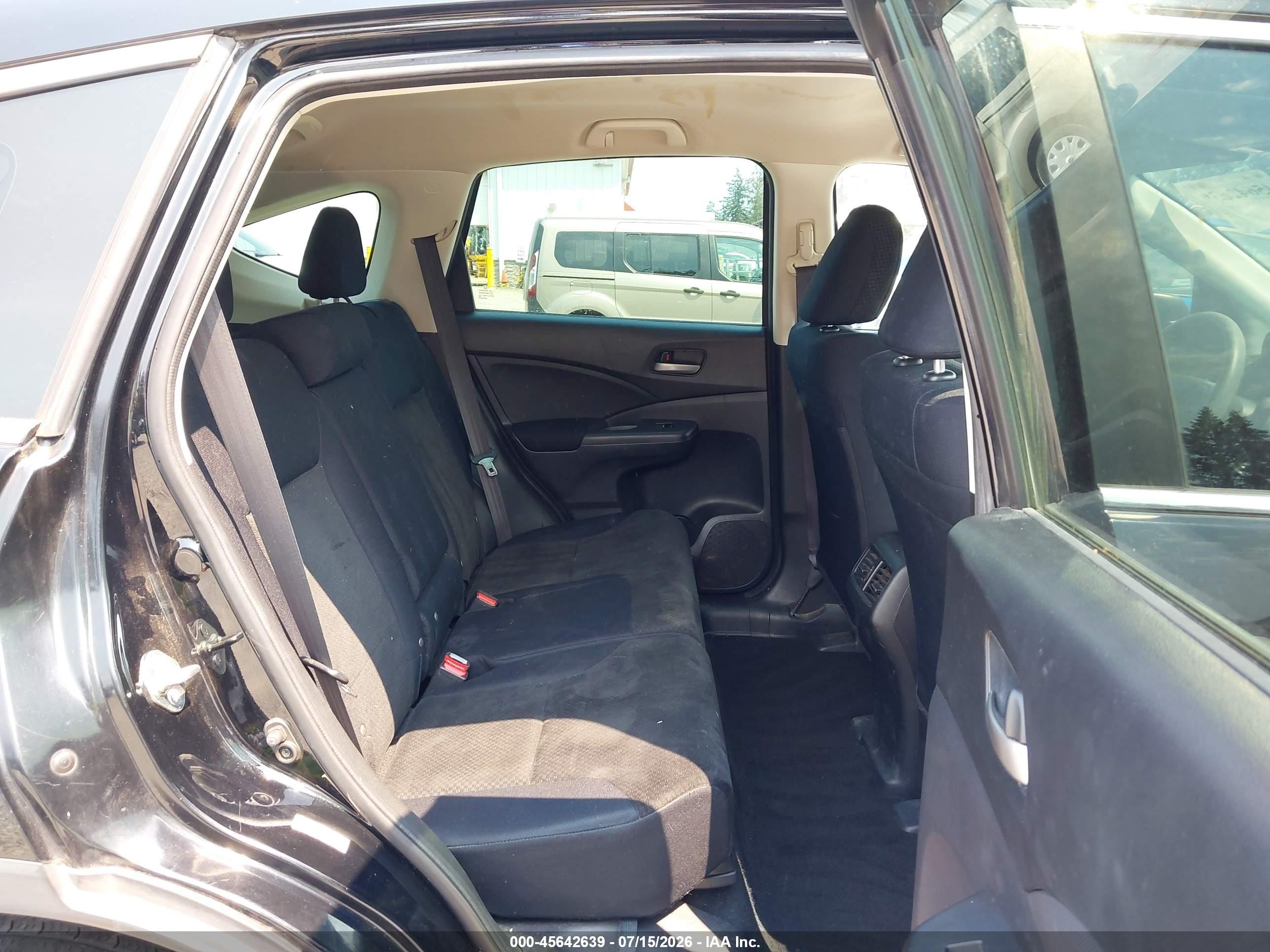 2015 Honda Cr-v Lx Black vin: 3CZRM3H31FG700006