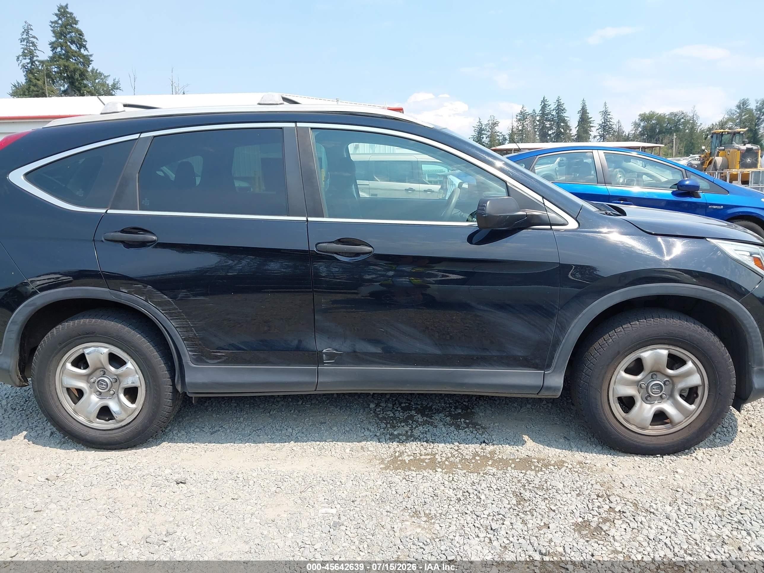 2015 Honda Cr-v Lx Black vin: 3CZRM3H31FG700006