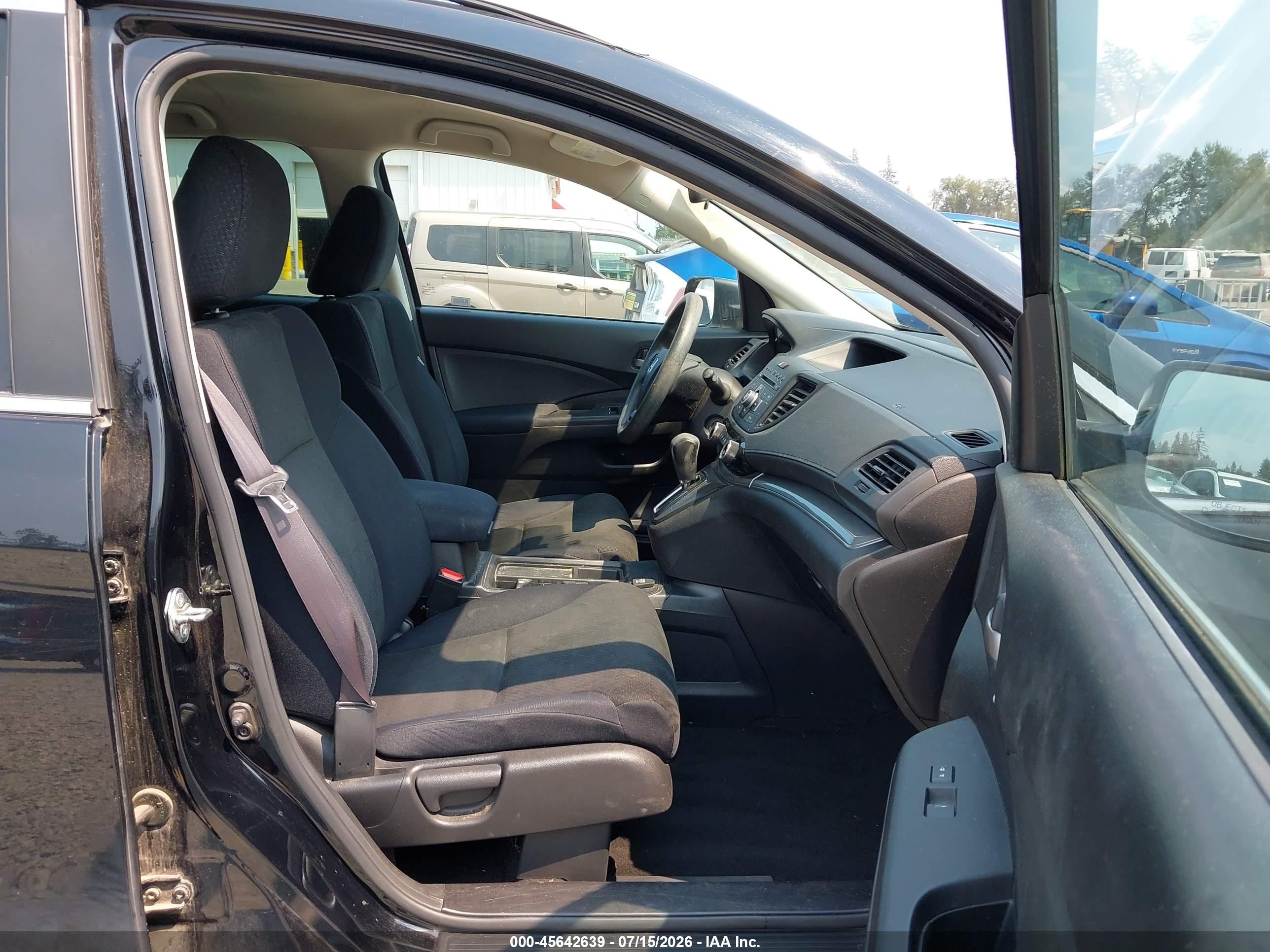 2015 Honda Cr-v Lx Black vin: 3CZRM3H31FG700006
