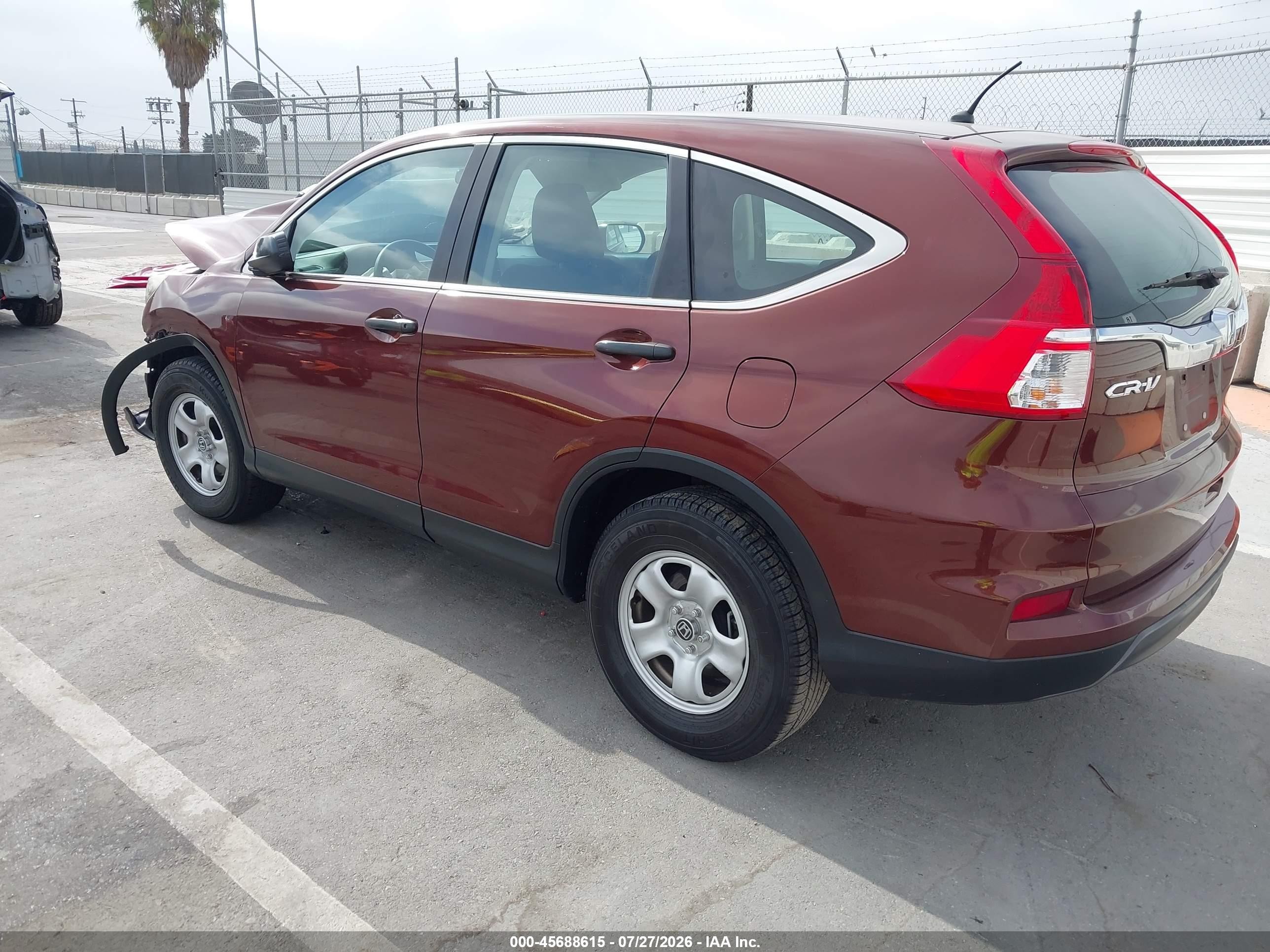 2015 Honda Cr-v Lx Бордовый vin: 3CZRM3H31FG700202