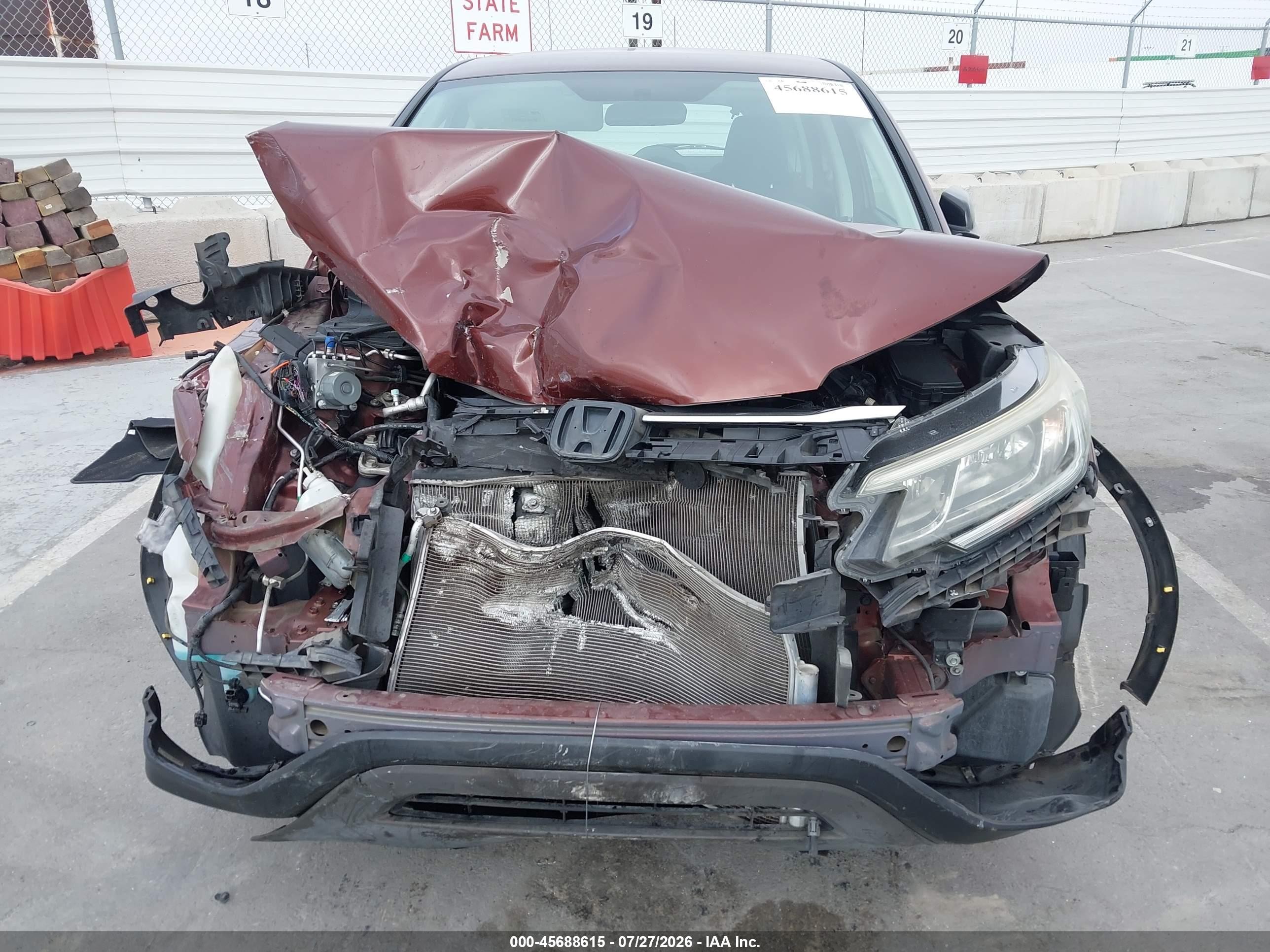 2015 Honda Cr-v Lx Бордовый vin: 3CZRM3H31FG700202