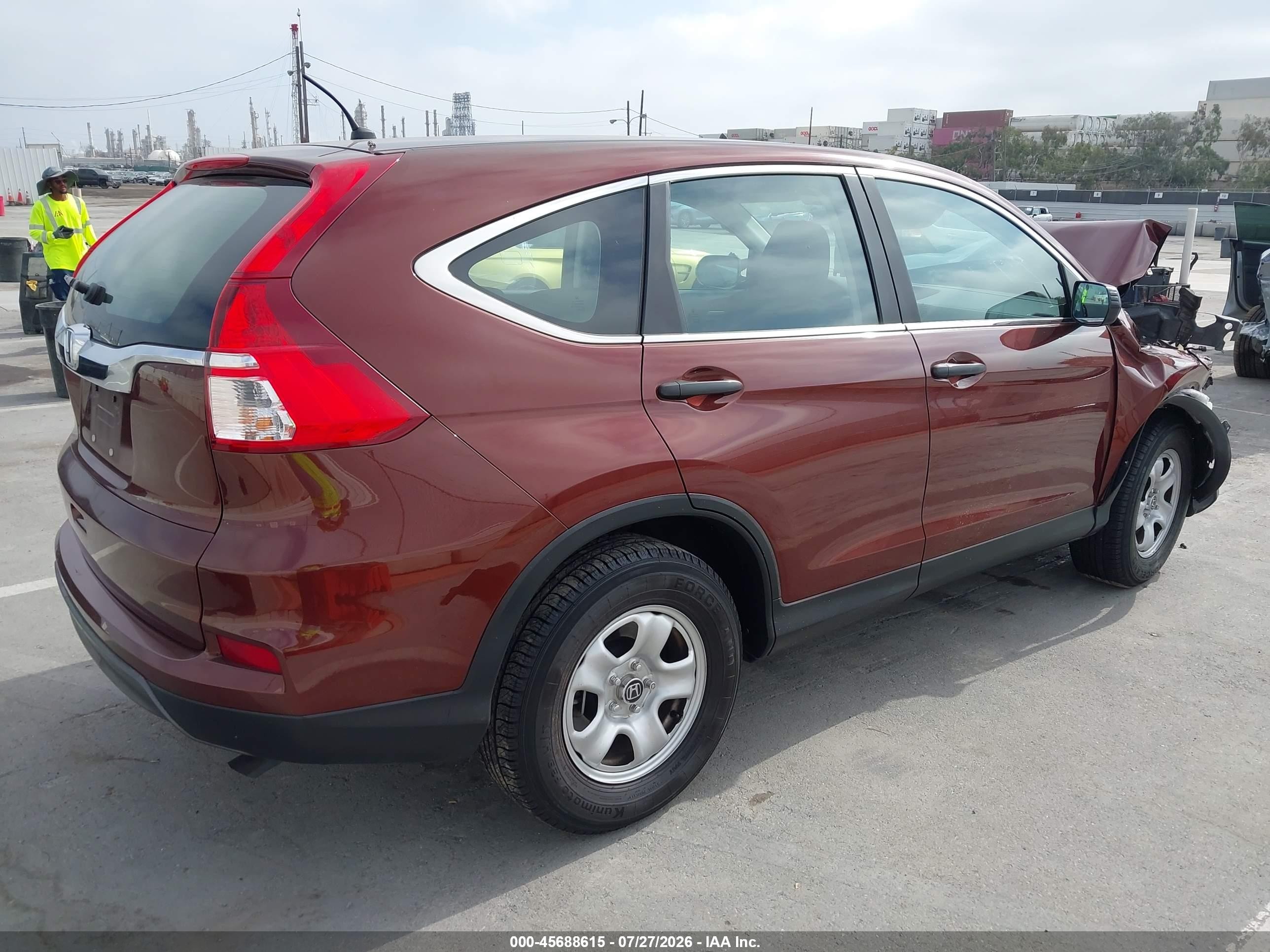 2015 Honda Cr-v Lx Бордовый vin: 3CZRM3H31FG700202