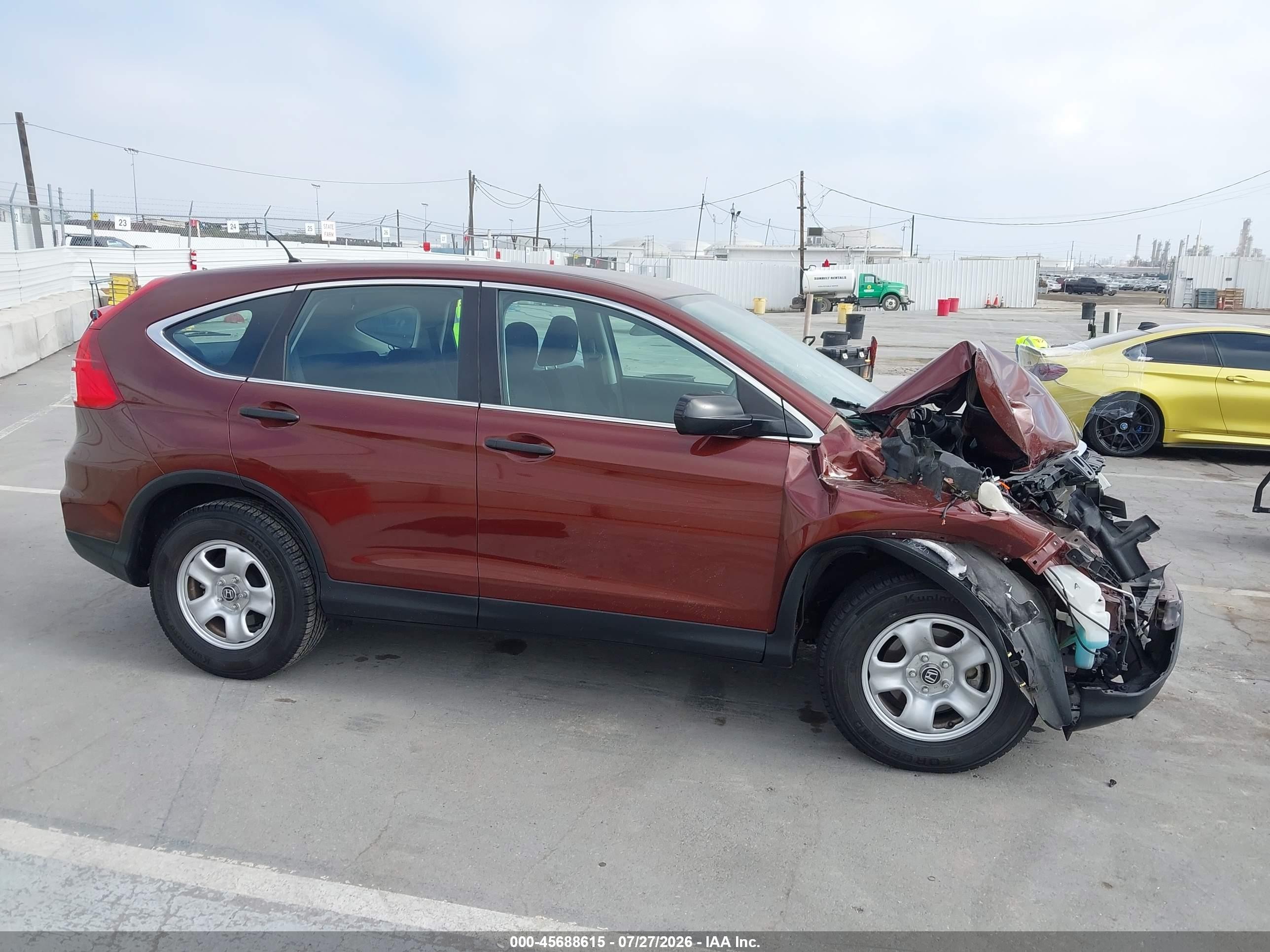 2015 Honda Cr-v Lx Бордовый vin: 3CZRM3H31FG700202