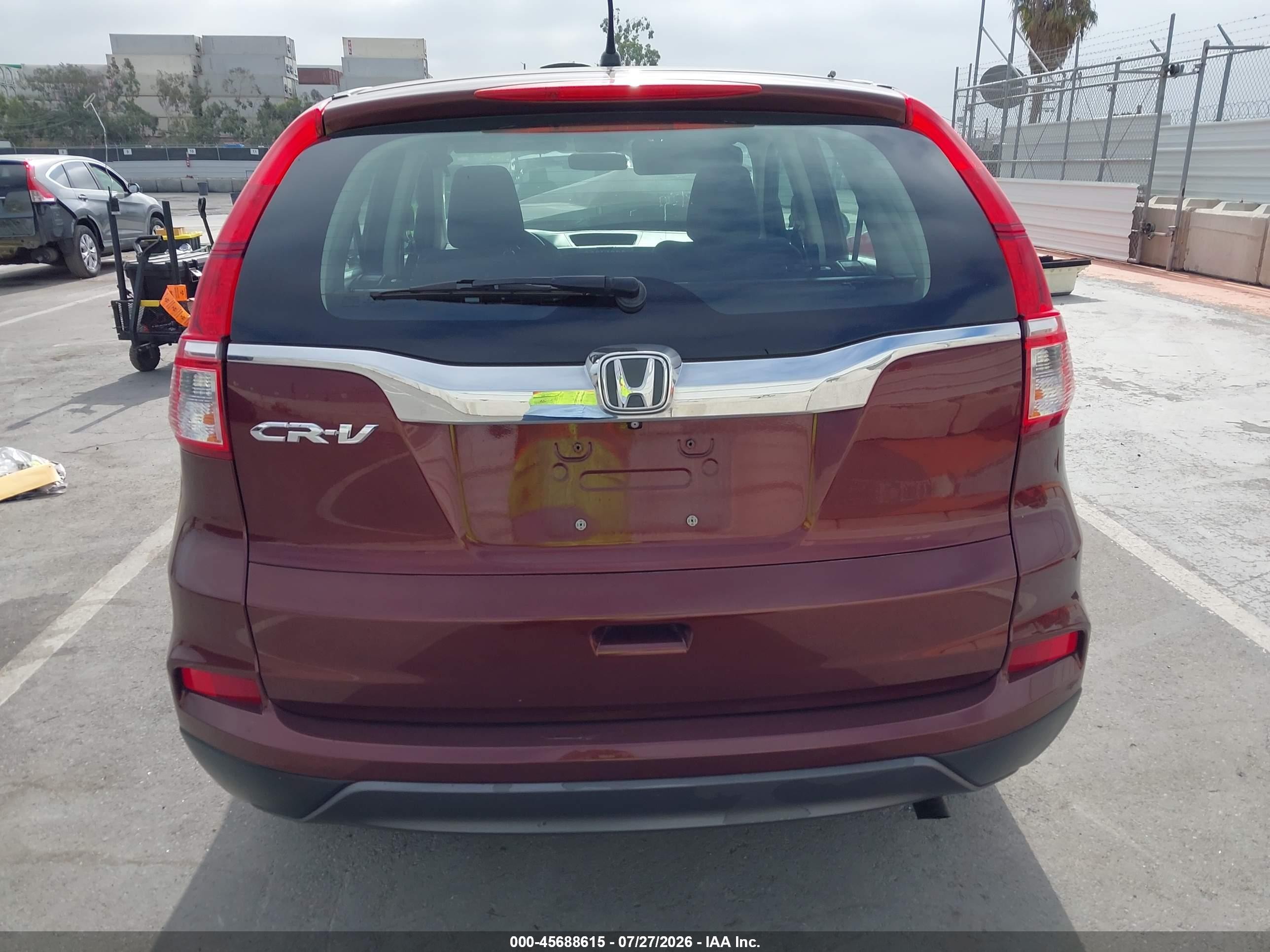 2015 Honda Cr-v Lx Бордовый vin: 3CZRM3H31FG700202