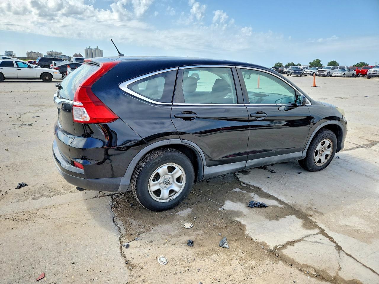 2015 Honda Cr-v Lx Black vin: 3CZRM3H31FG703424