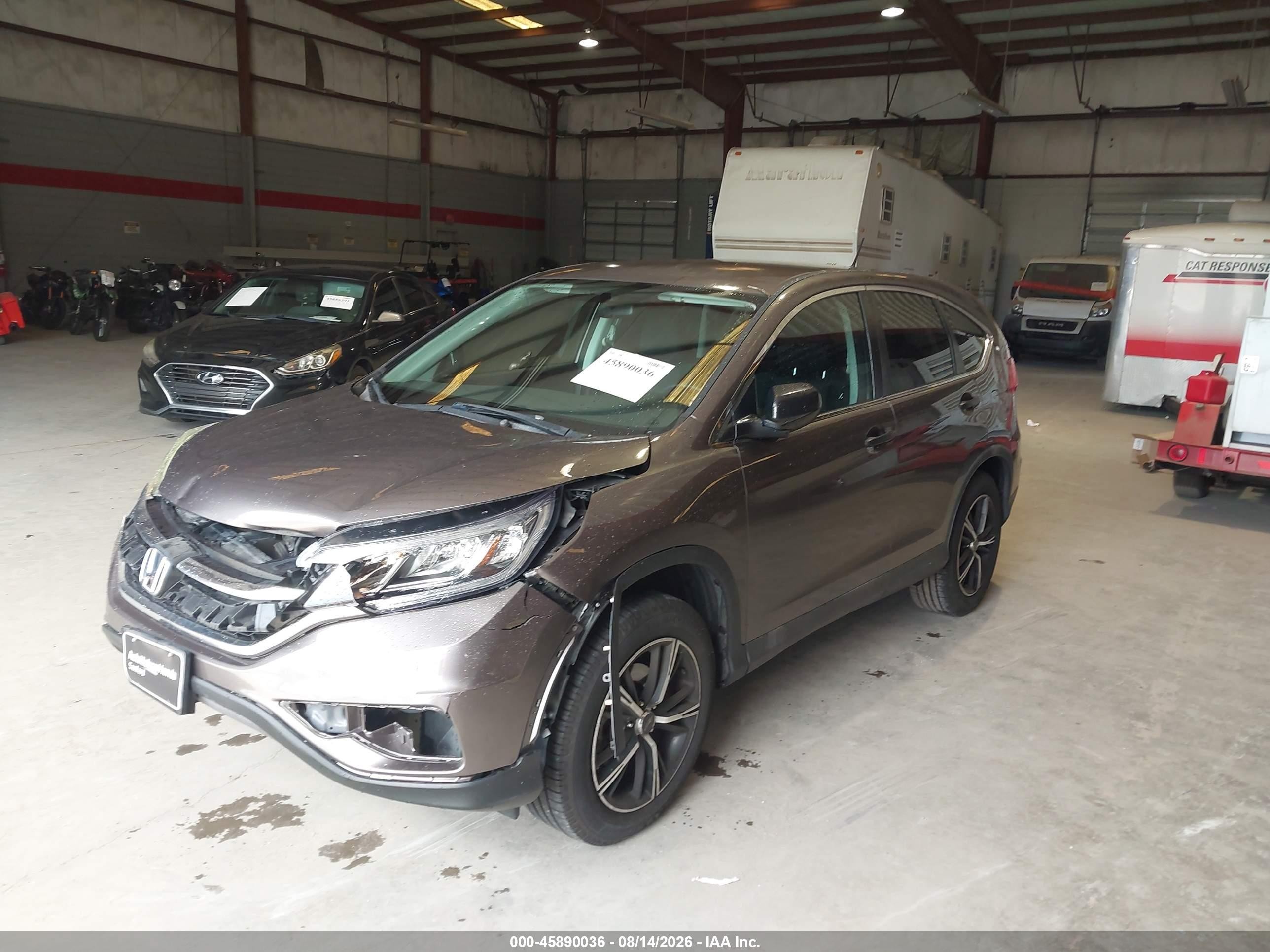 2015 Honda Cr-v Lx Коричневый vin: 3CZRM3H31FG709580