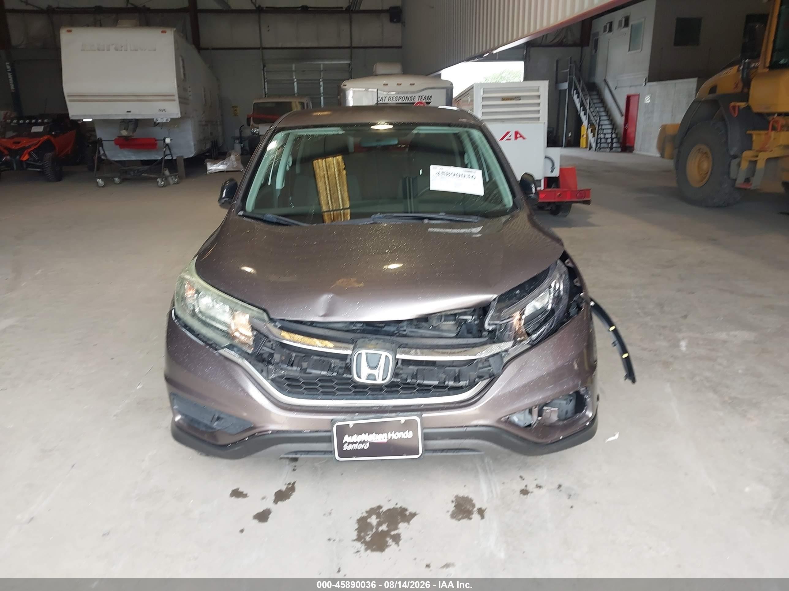 2015 Honda Cr-v Lx Коричневый vin: 3CZRM3H31FG709580