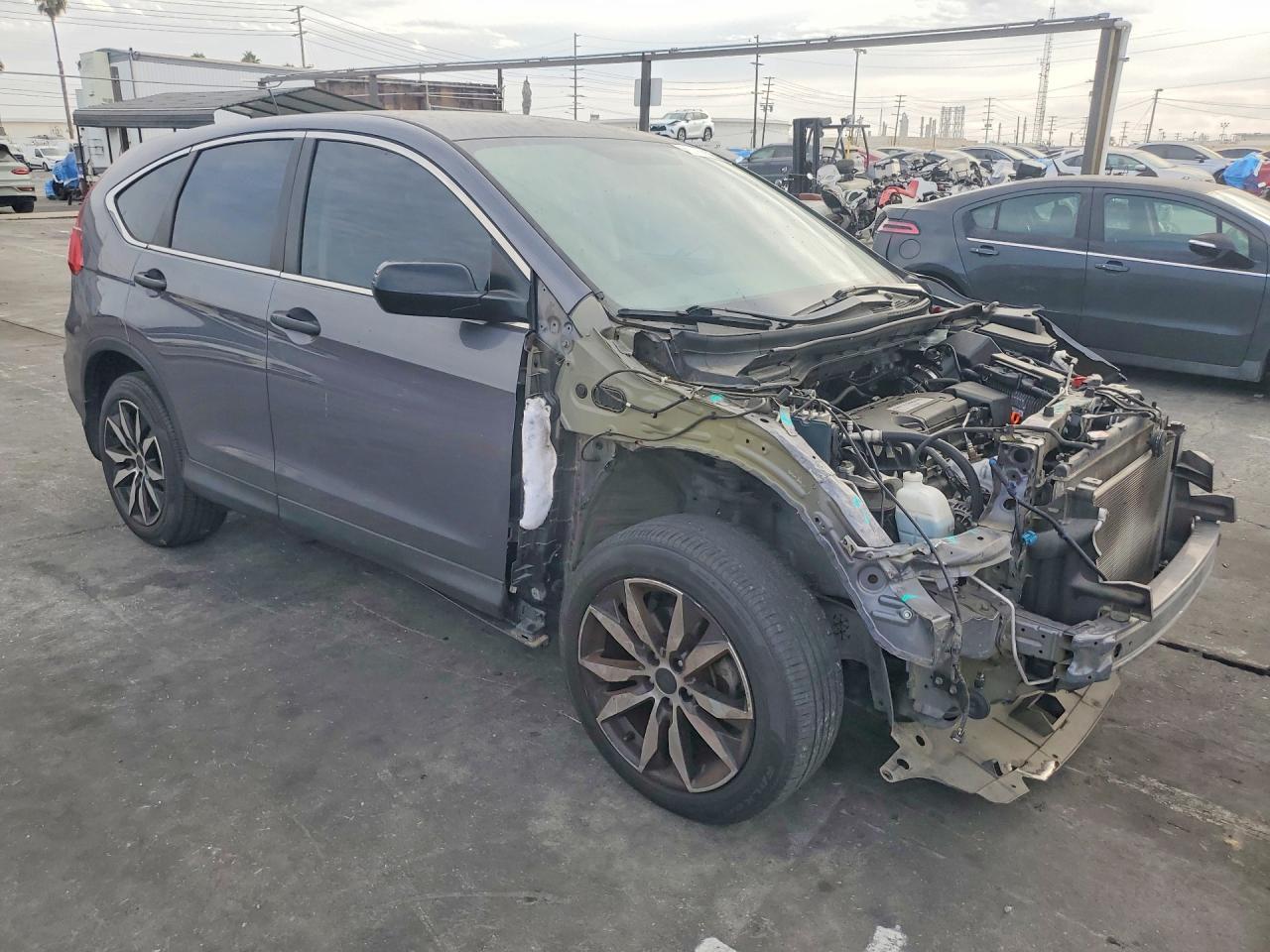 2015 Honda Cr-v Lx Gray vin: 3CZRM3H31FG717193