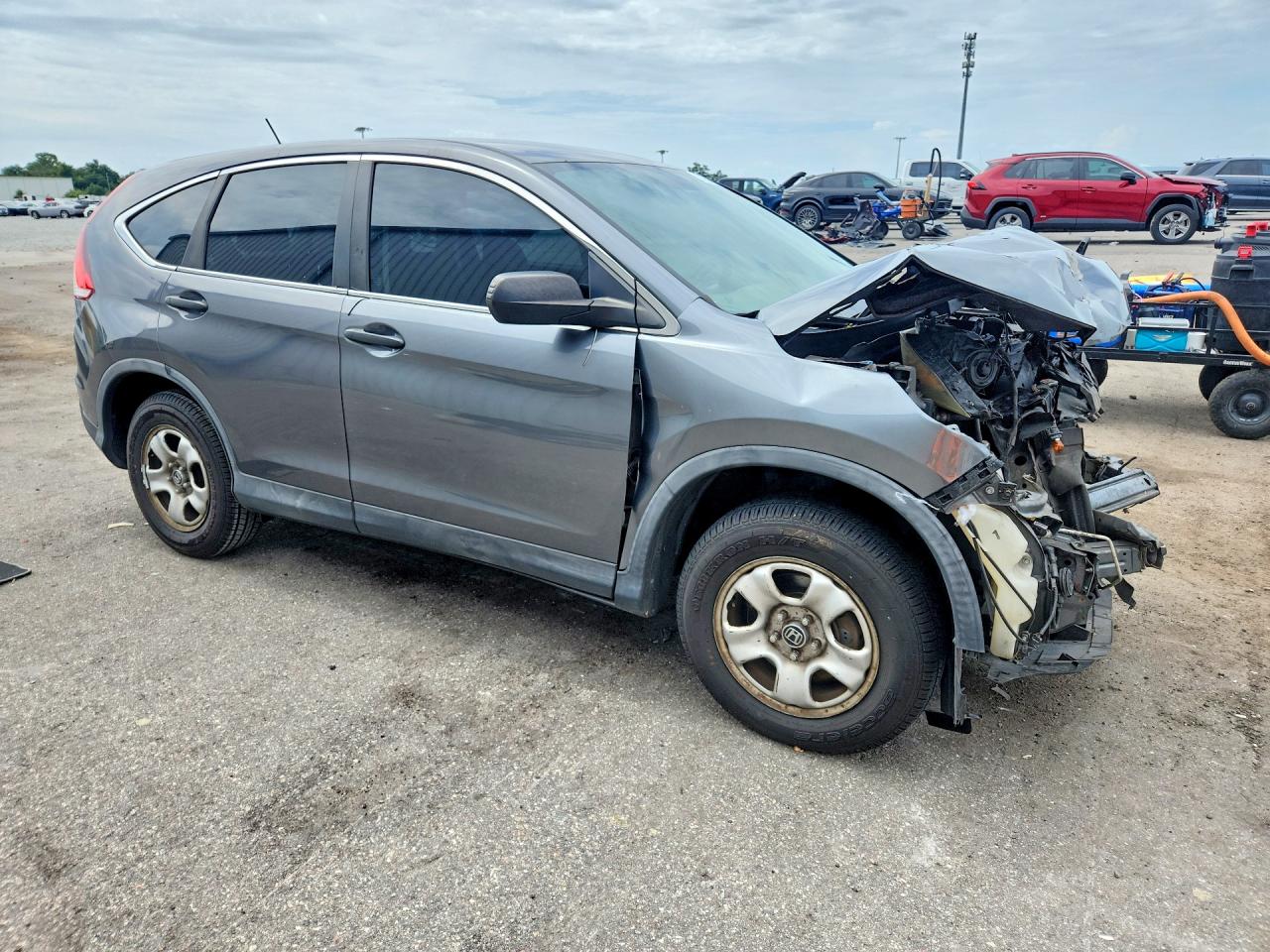 2013 Honda Cr-v Lx Gray vin: 3CZRM3H32DG710041