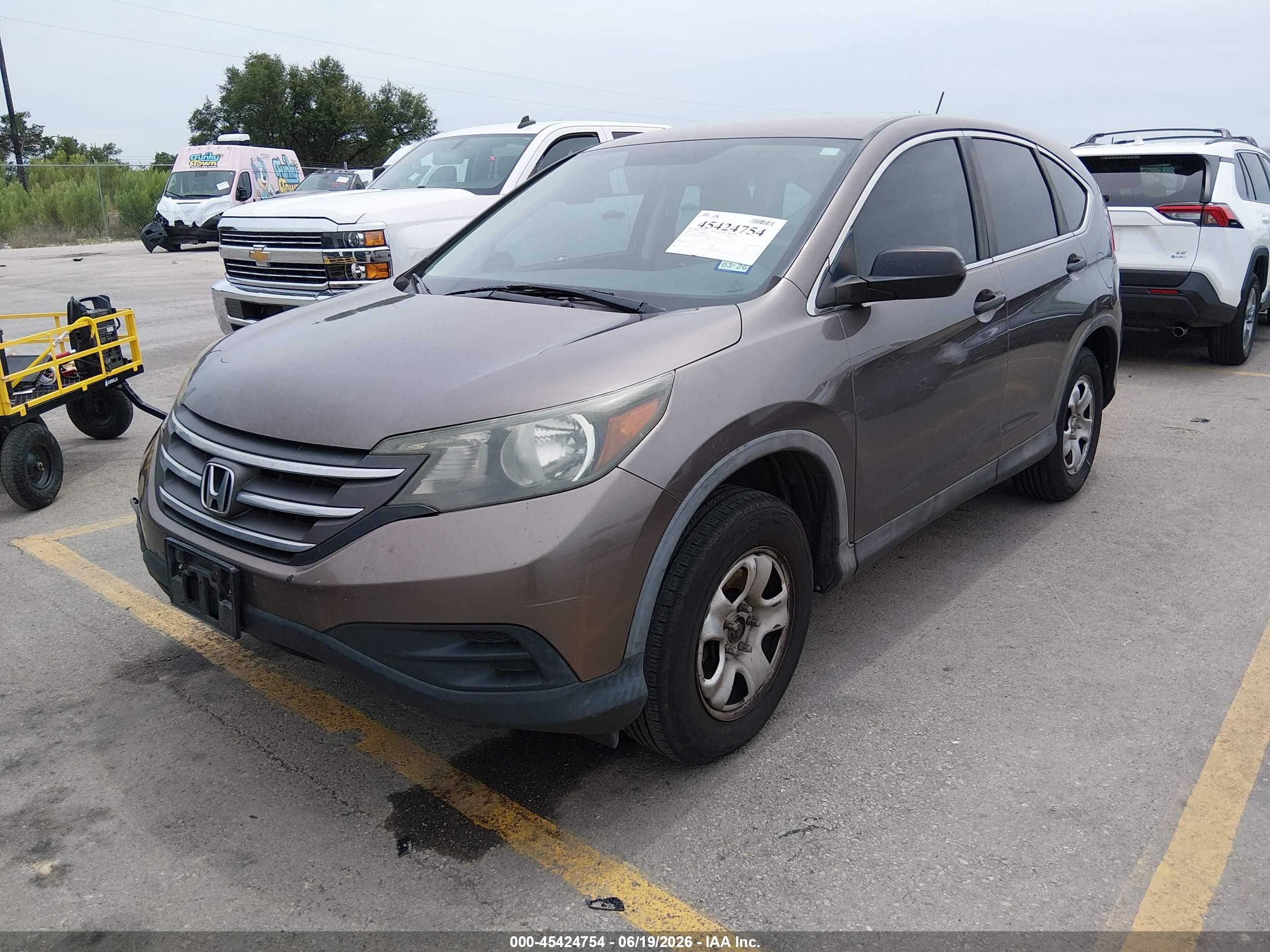 2014 Honda Cr-v Lx Gray vin: 3CZRM3H32EG701549