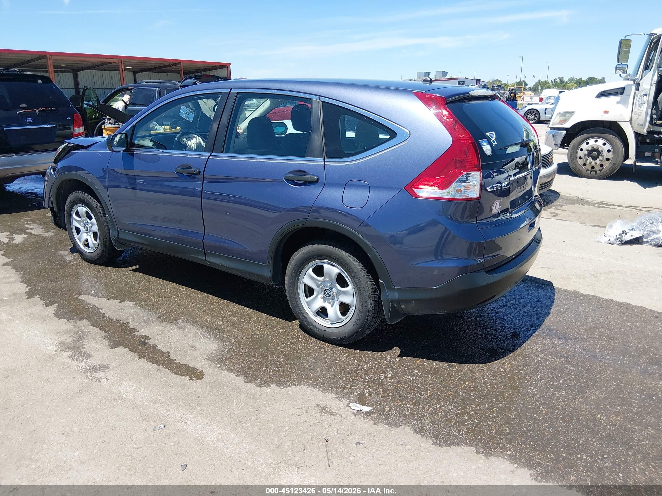 2014 Honda Cr-v Lx Blue vin: 3CZRM3H32EG703947