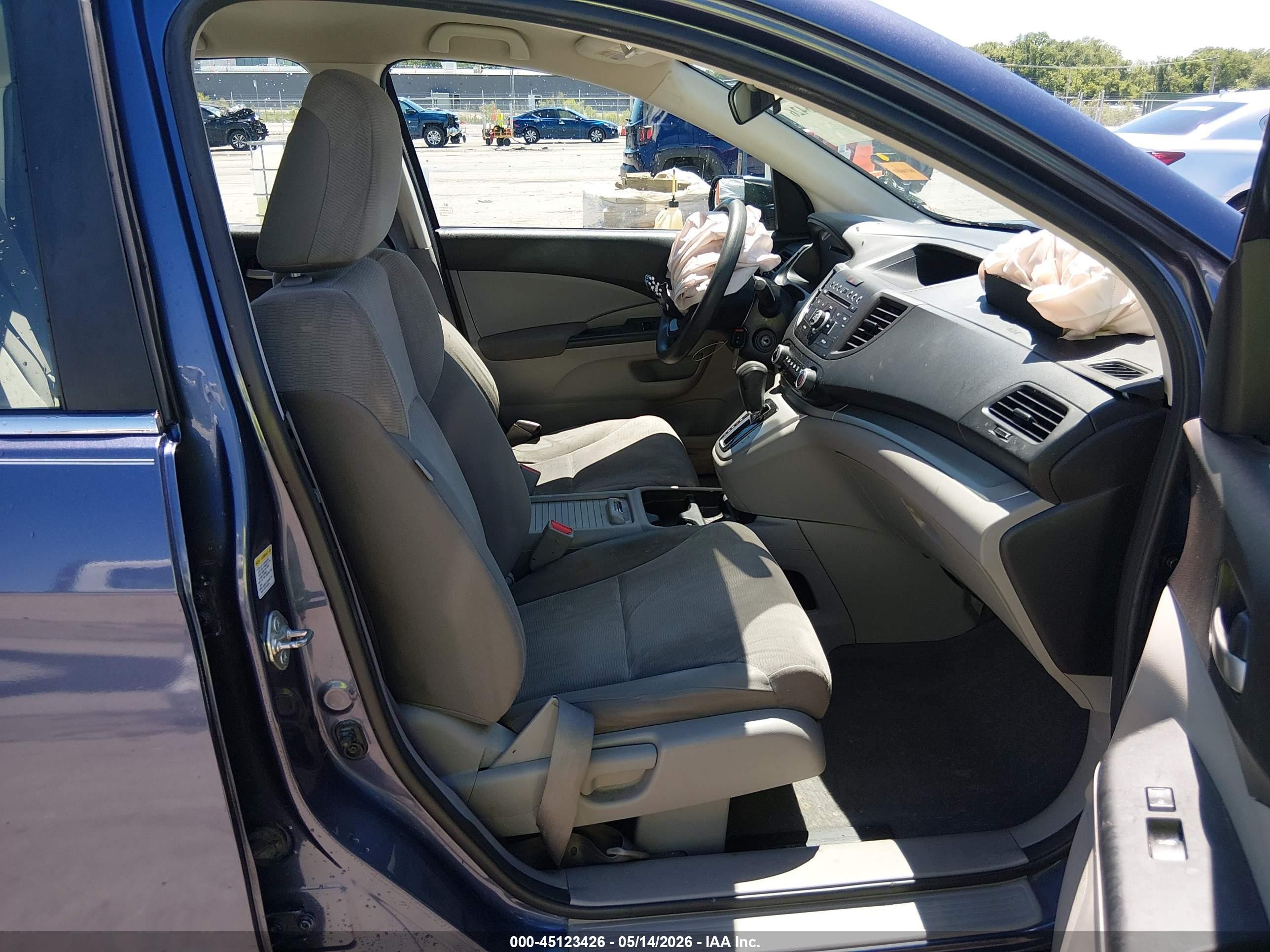 2014 Honda Cr-v Lx Blue vin: 3CZRM3H32EG703947
