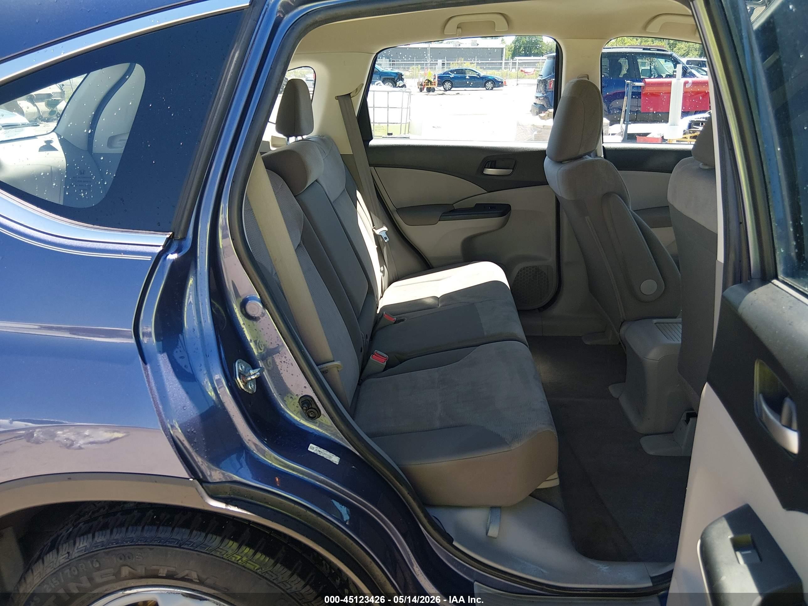 2014 Honda Cr-v Lx Blue vin: 3CZRM3H32EG703947