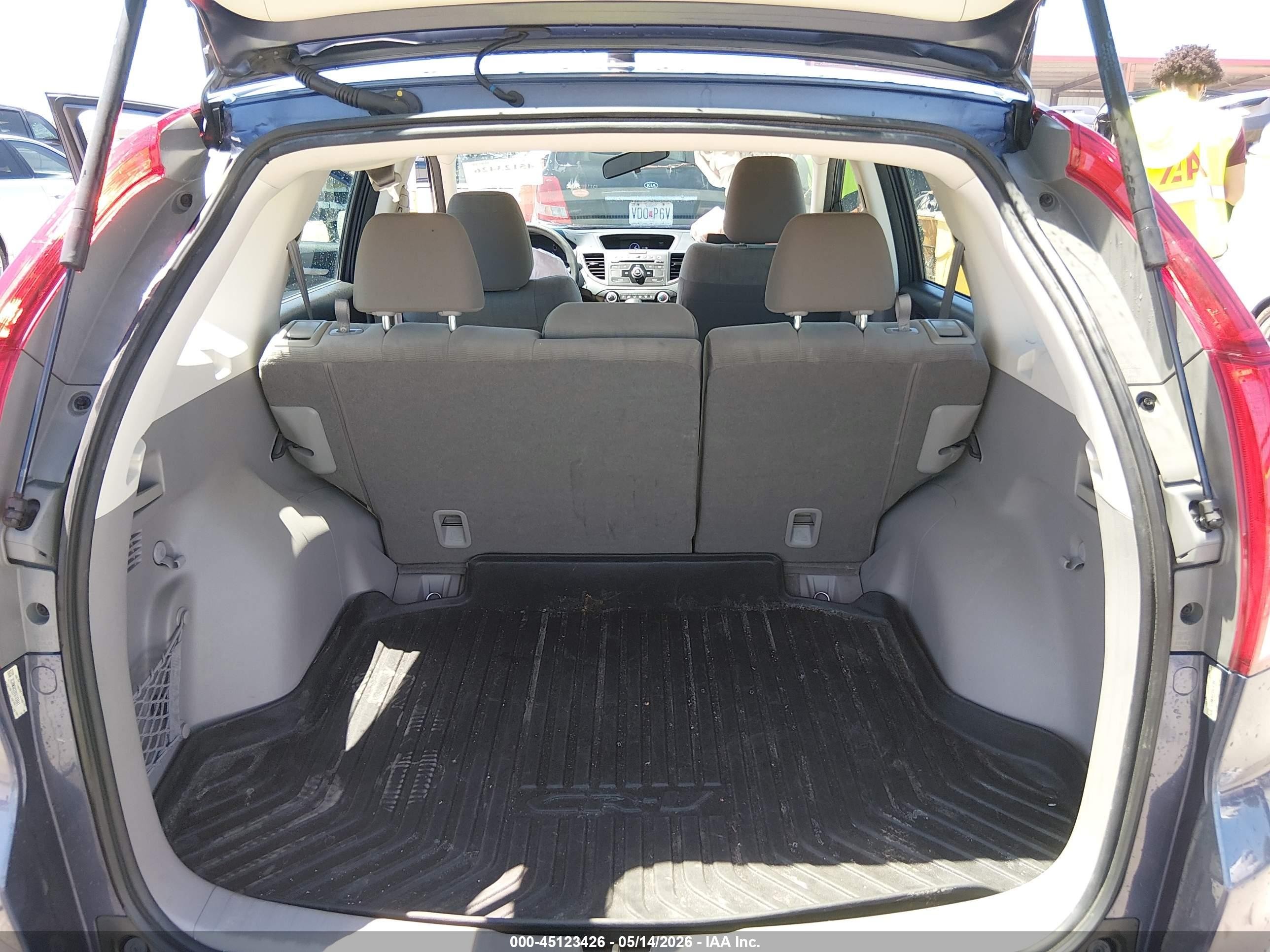 2014 Honda Cr-v Lx Blue vin: 3CZRM3H32EG703947