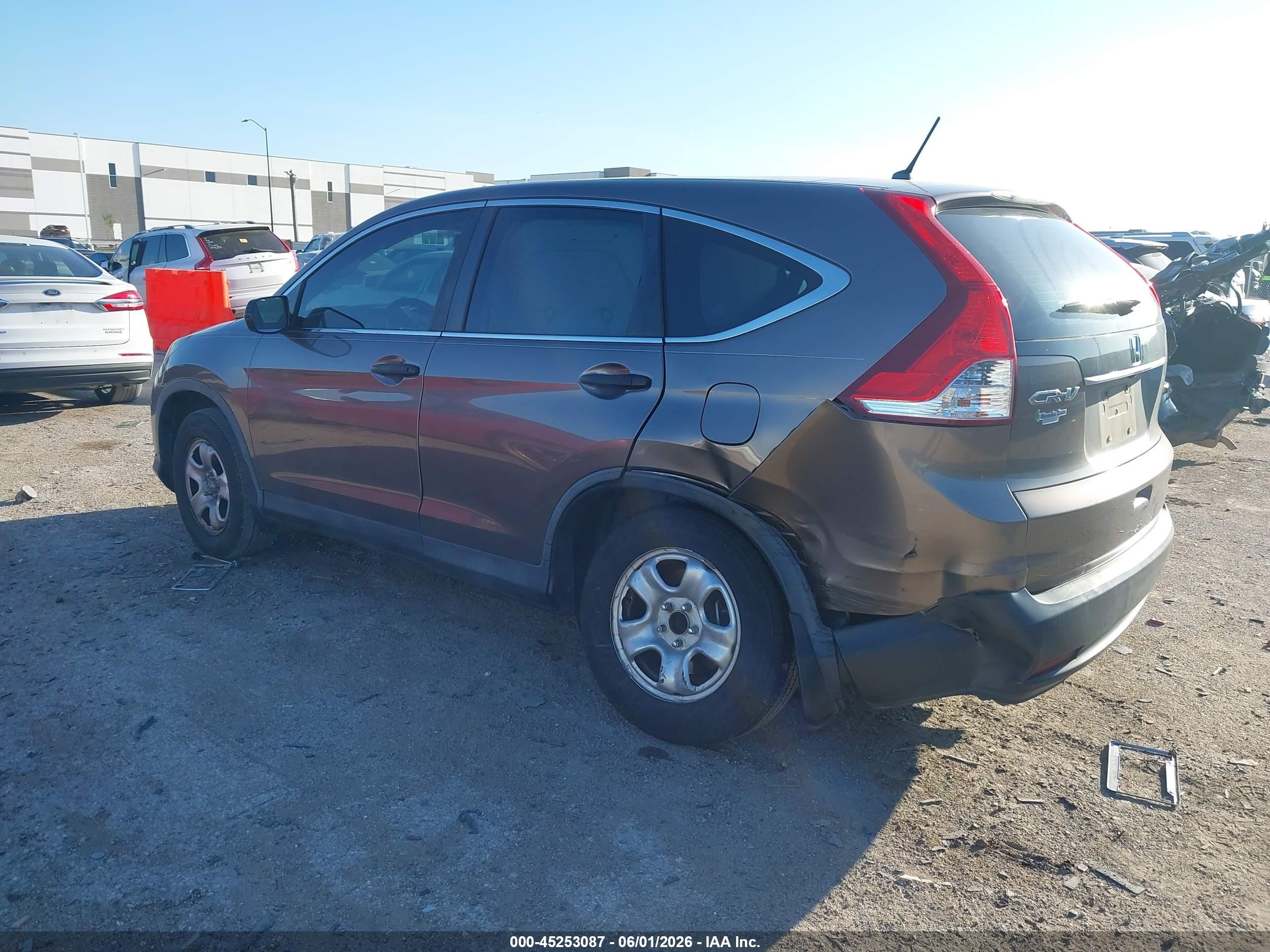 2014 Honda Cr-v Lx Gray vin: 3CZRM3H32EG705598