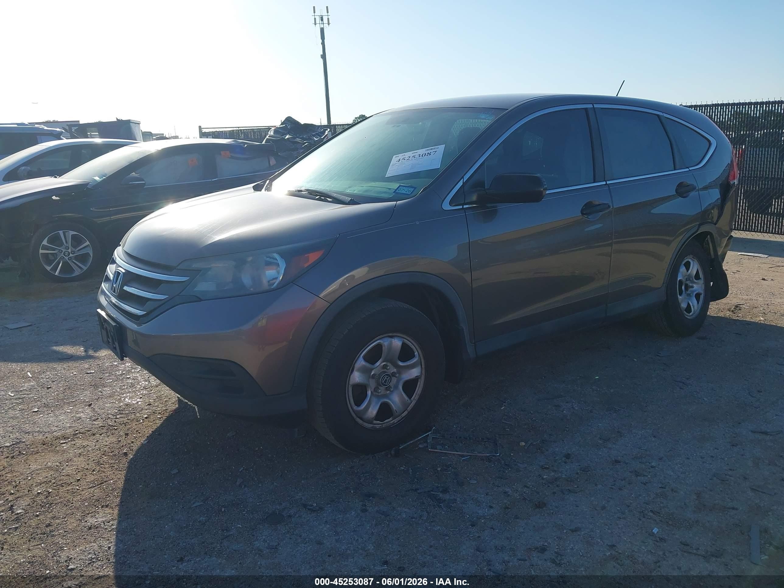 2014 Honda Cr-v Lx Gray vin: 3CZRM3H32EG705598