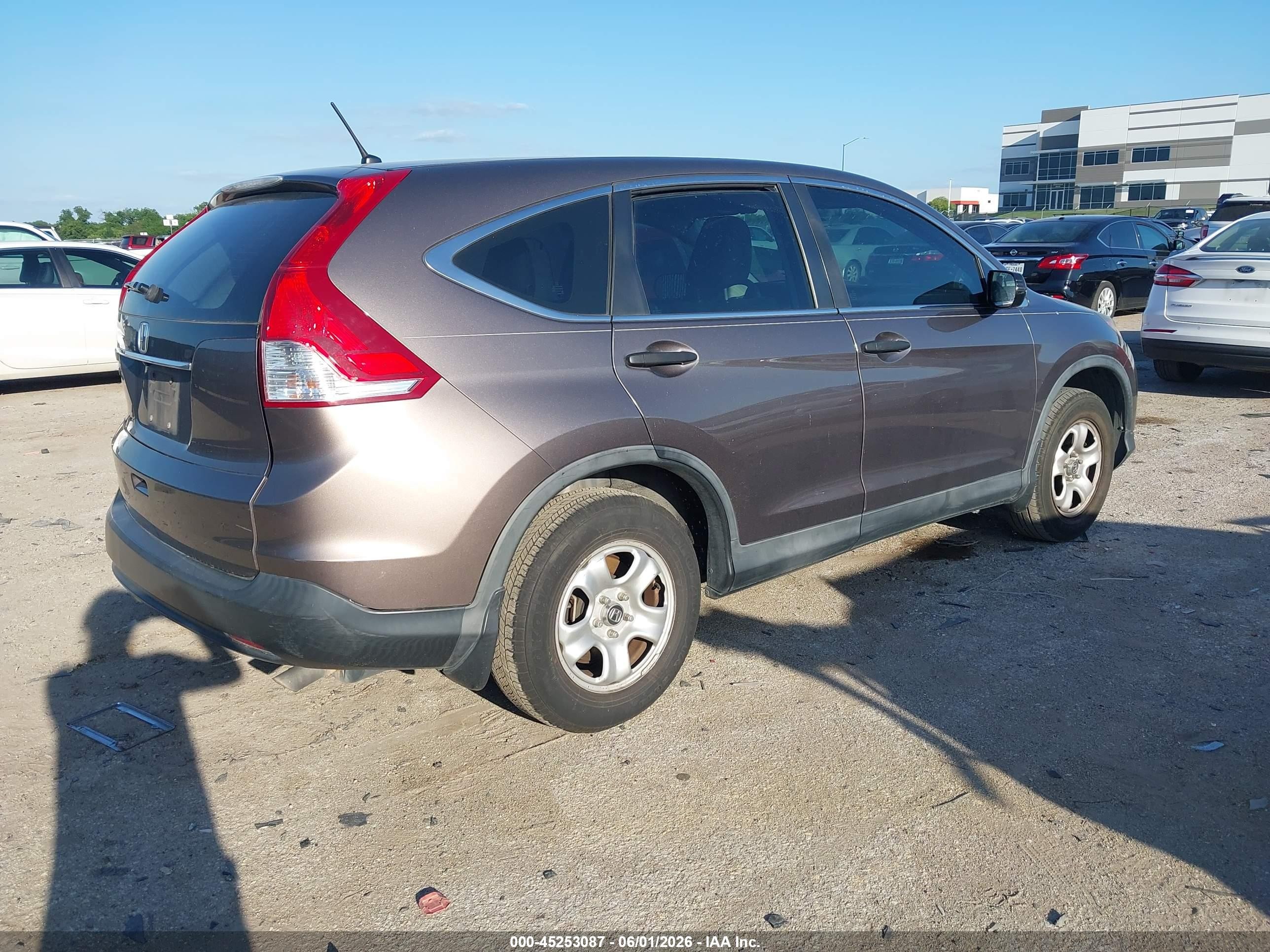 2014 Honda Cr-v Lx Gray vin: 3CZRM3H32EG705598