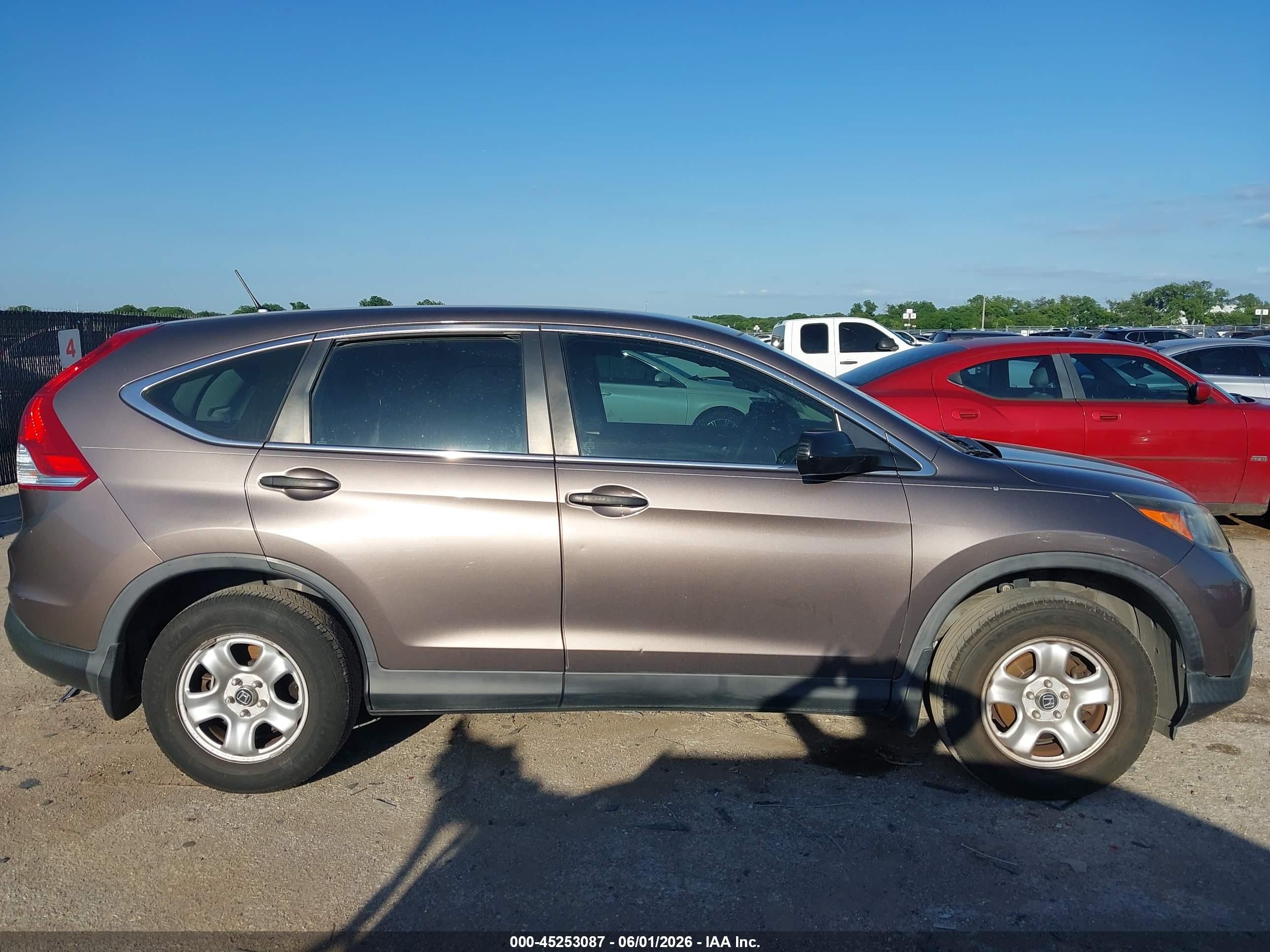 2014 Honda Cr-v Lx Gray vin: 3CZRM3H32EG705598