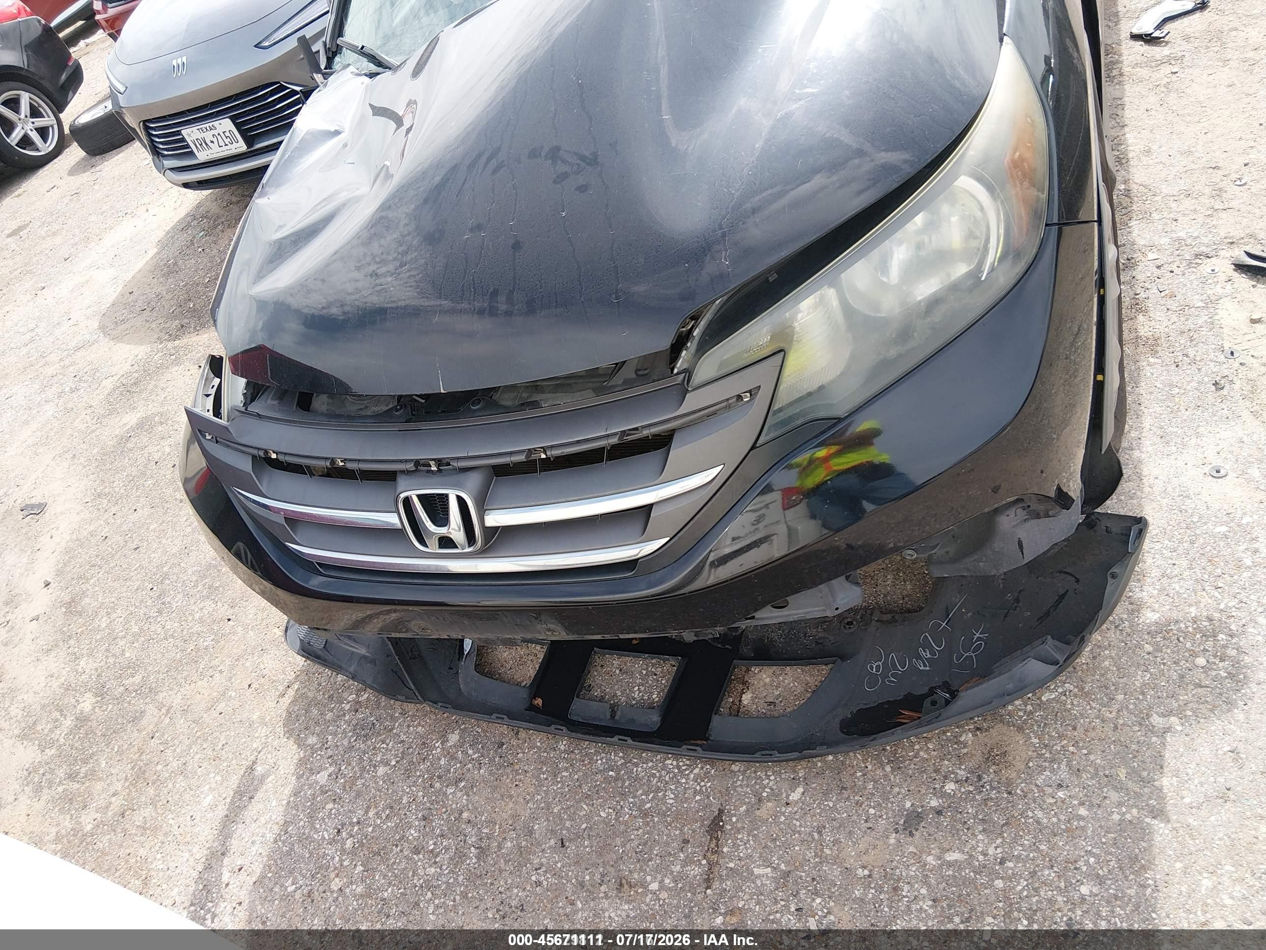 2014 Honda Cr-v Lx Black vin: 3CZRM3H32EG708551