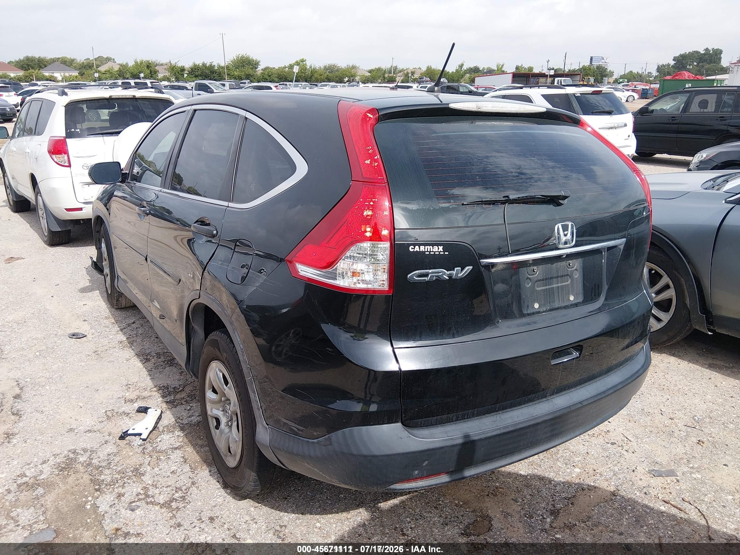 2014 Honda Cr-v Lx Black vin: 3CZRM3H32EG708551