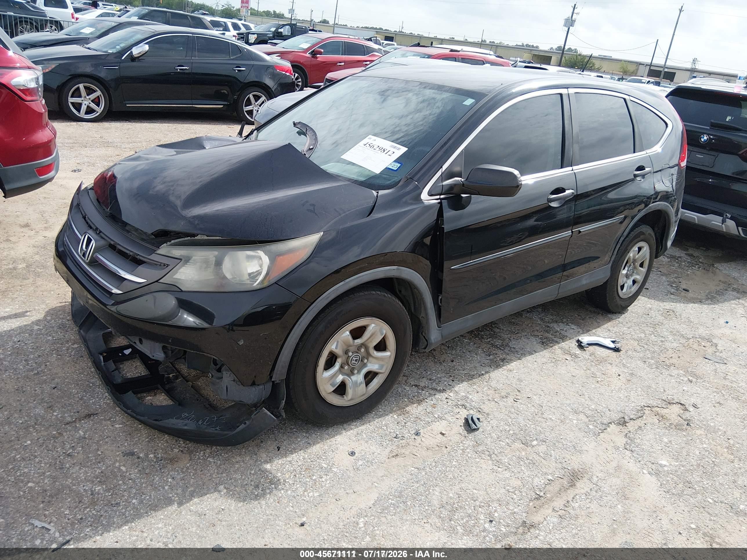 2014 Honda Cr-v Lx Black vin: 3CZRM3H32EG708551
