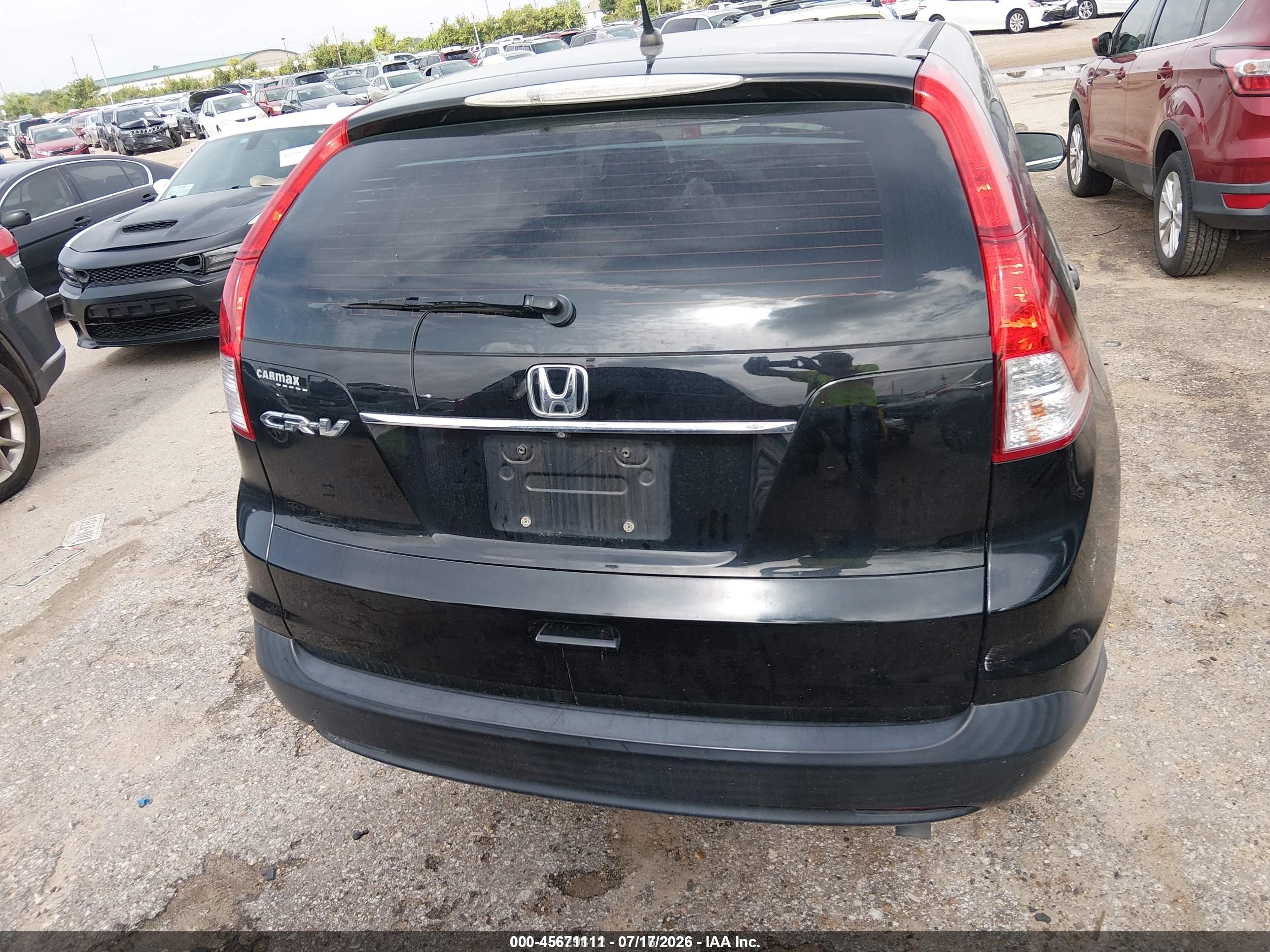 2014 Honda Cr-v Lx Black vin: 3CZRM3H32EG708551