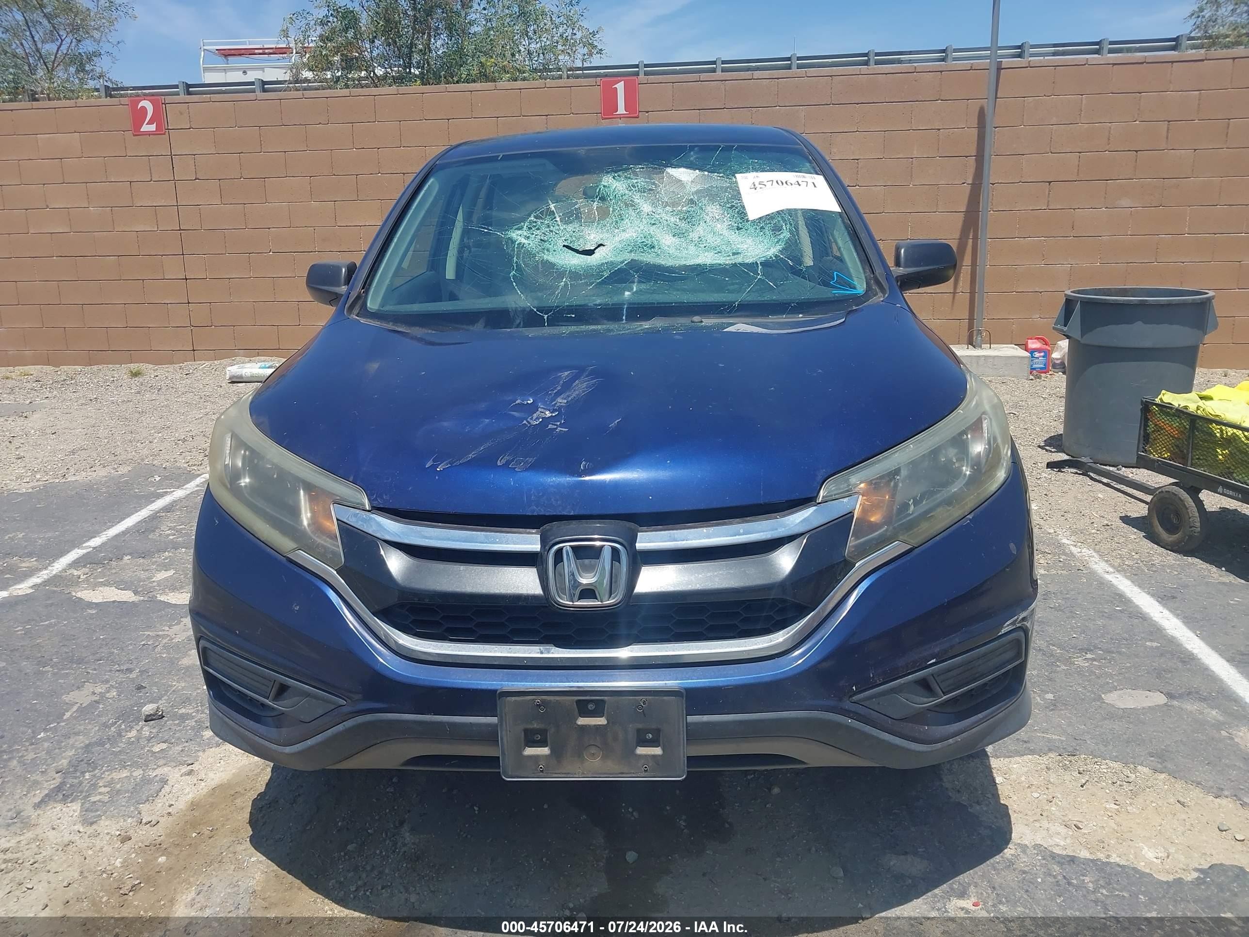 2015 Honda Cr-v Lx Синий vin: 3CZRM3H32FG702122