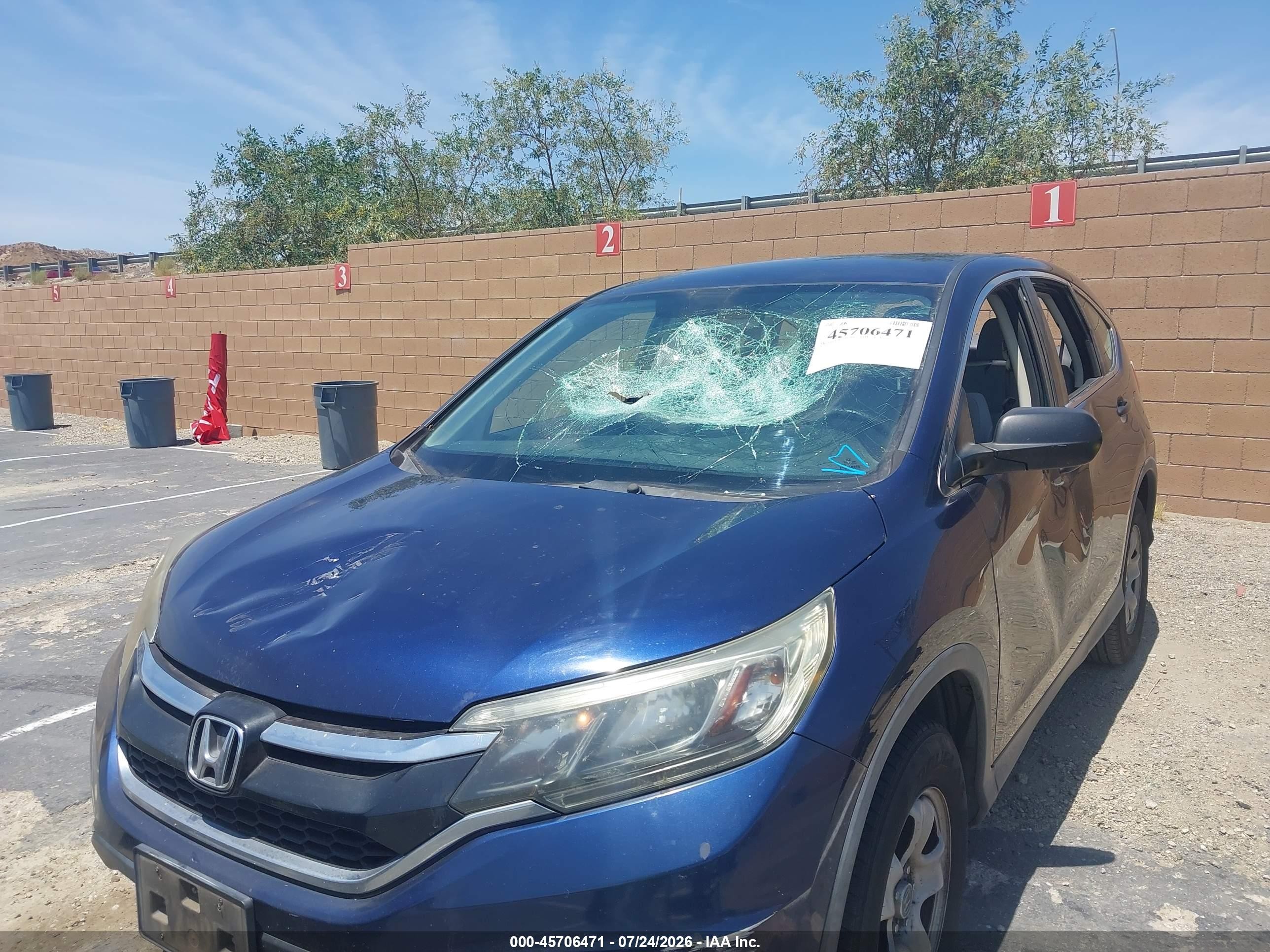 2015 Honda Cr-v Lx Синий vin: 3CZRM3H32FG702122