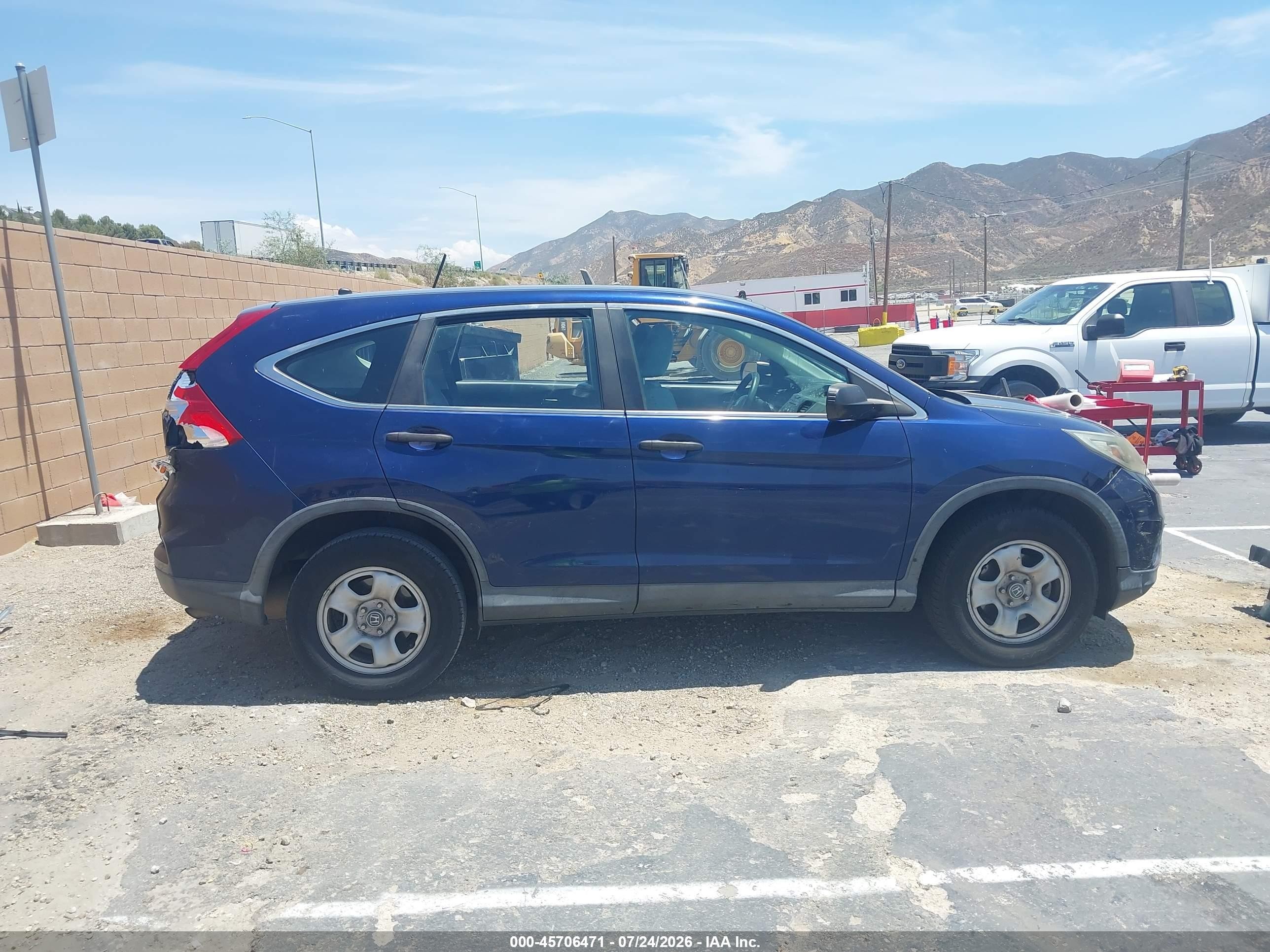 2015 Honda Cr-v Lx Синий vin: 3CZRM3H32FG702122