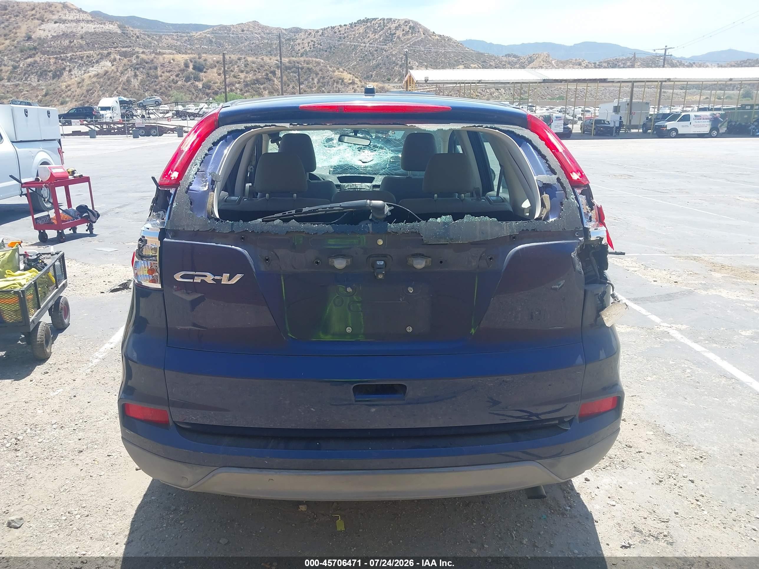 2015 Honda Cr-v Lx Синий vin: 3CZRM3H32FG702122