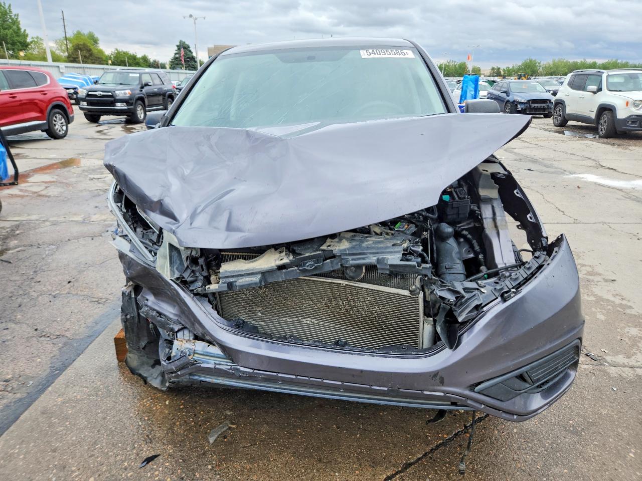 2015 Honda Cr-v Lx Gray vin: 3CZRM3H32FG703755