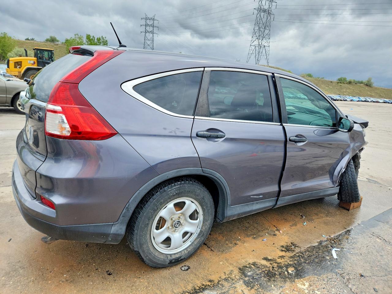 2015 Honda Cr-v Lx Gray vin: 3CZRM3H32FG703755