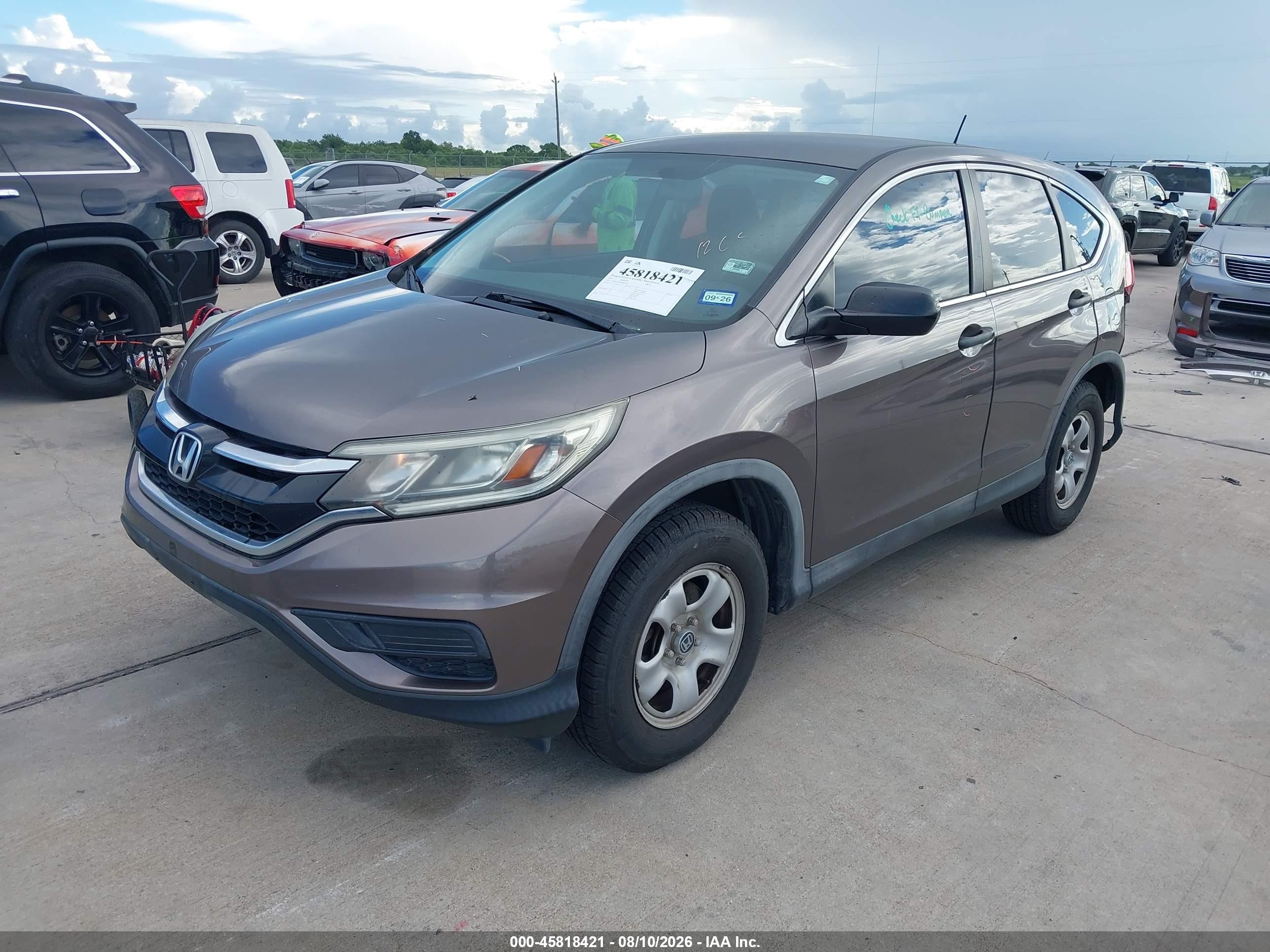 2015 Honda Cr-v Lx Коричневый vin: 3CZRM3H32FG705120