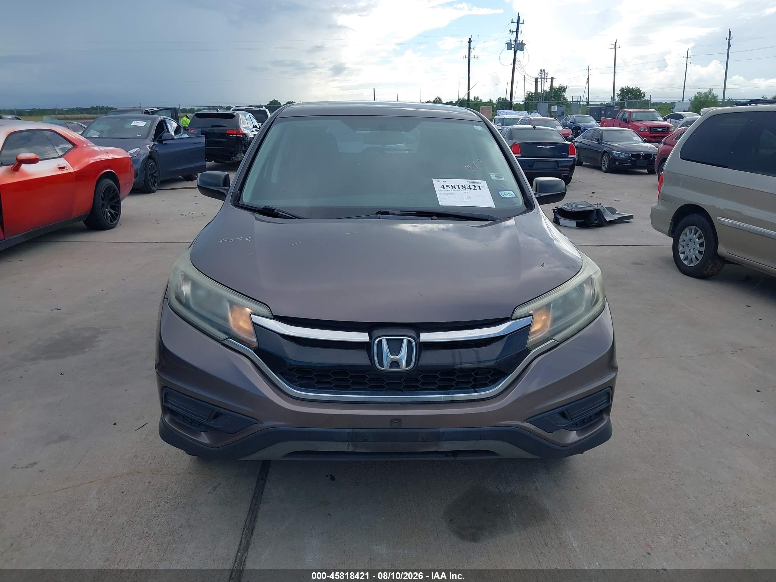 2015 Honda Cr-v Lx Коричневый vin: 3CZRM3H32FG705120