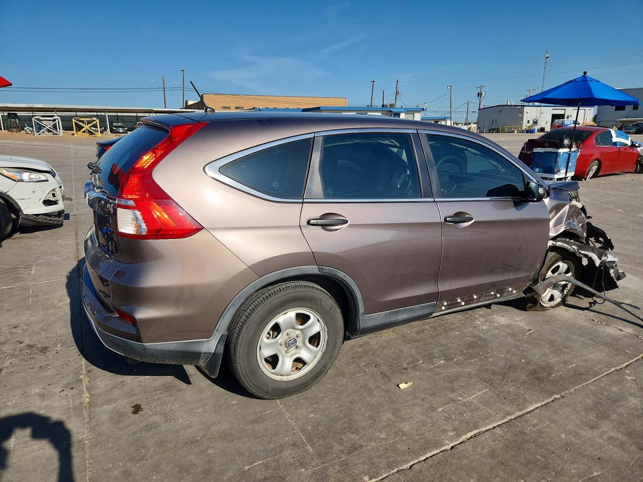 2015 Honda Cr-v Lx Gray vin: 3CZRM3H32FG709779