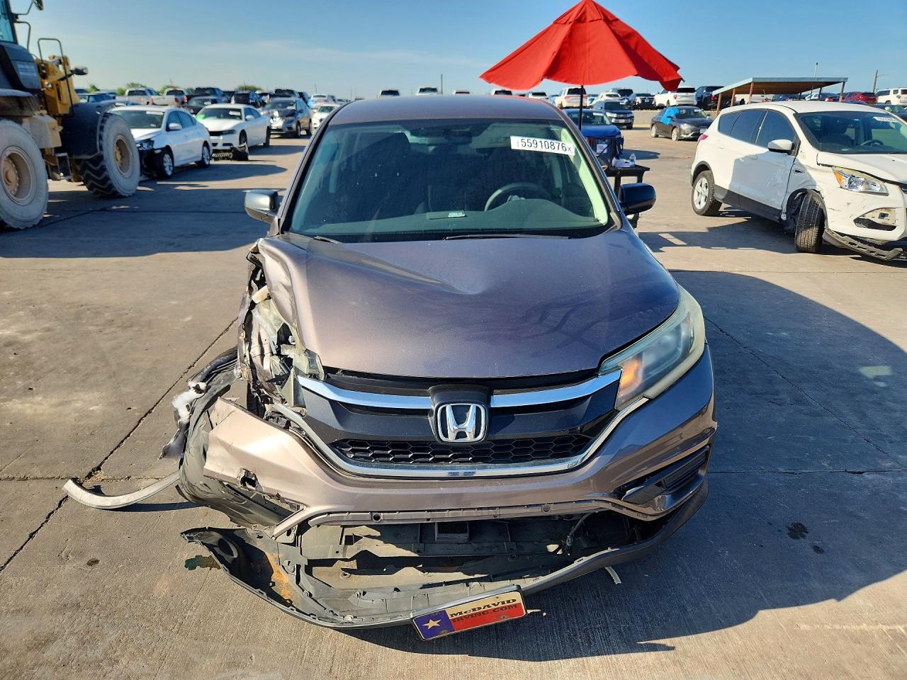 2015 Honda Cr-v Lx Gray vin: 3CZRM3H32FG709779