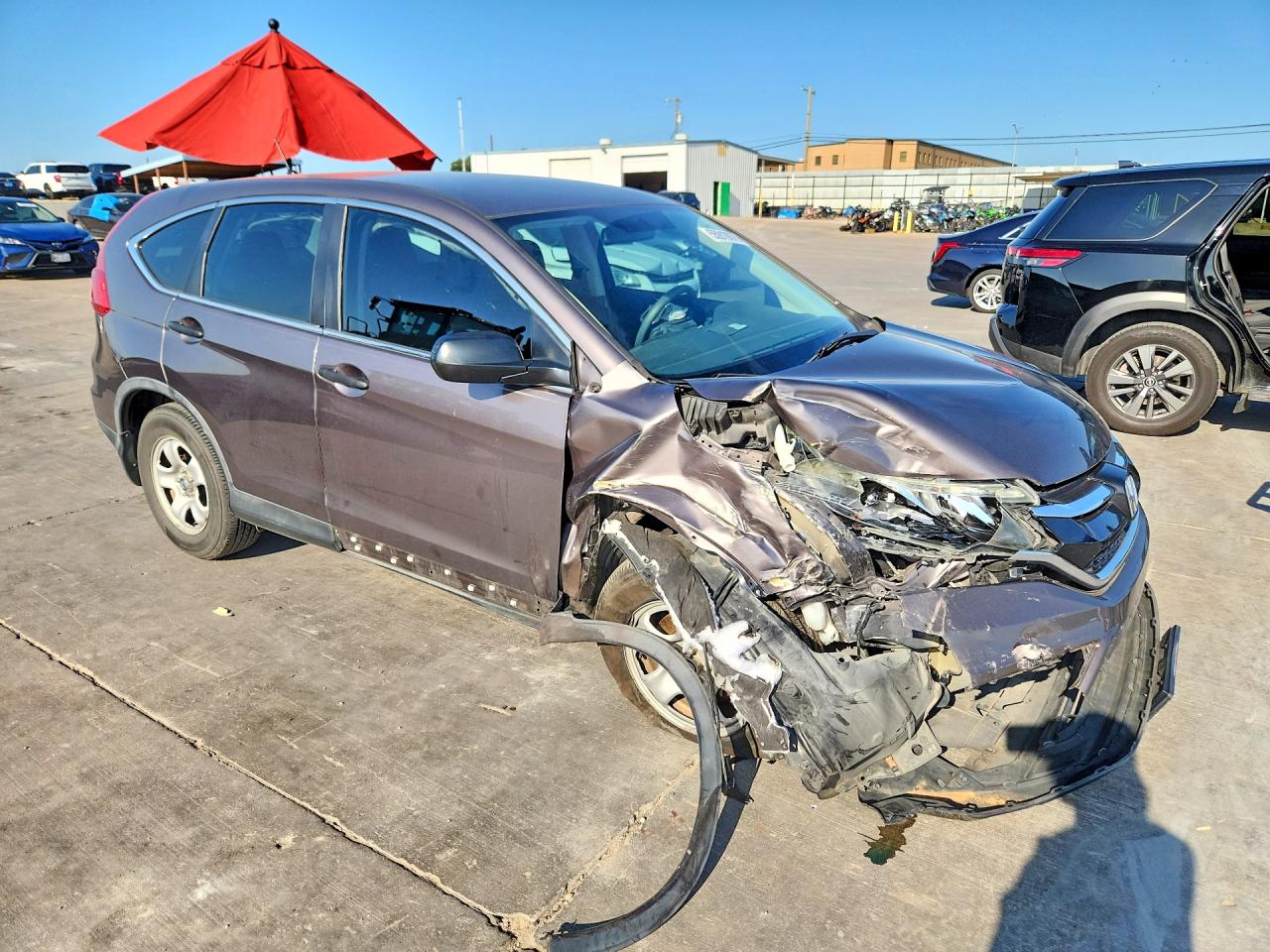 2015 Honda Cr-v Lx Gray vin: 3CZRM3H32FG709779