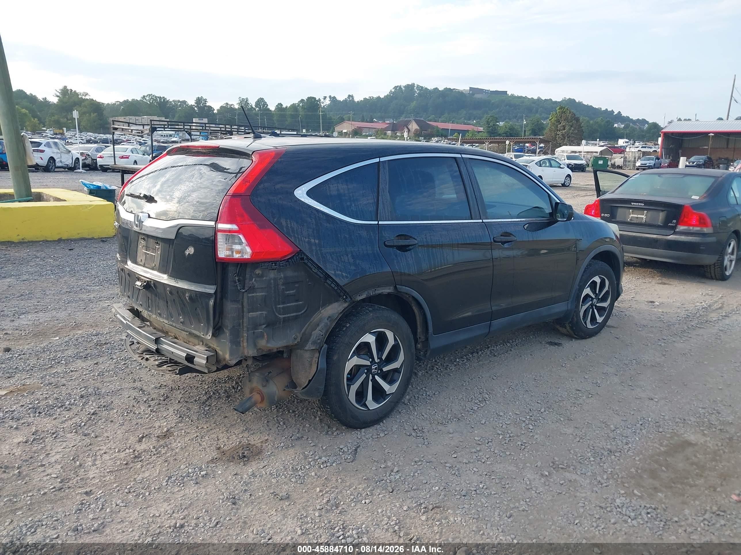 2015 Honda Cr-v Lx Черный vin: 3CZRM3H32FG711354