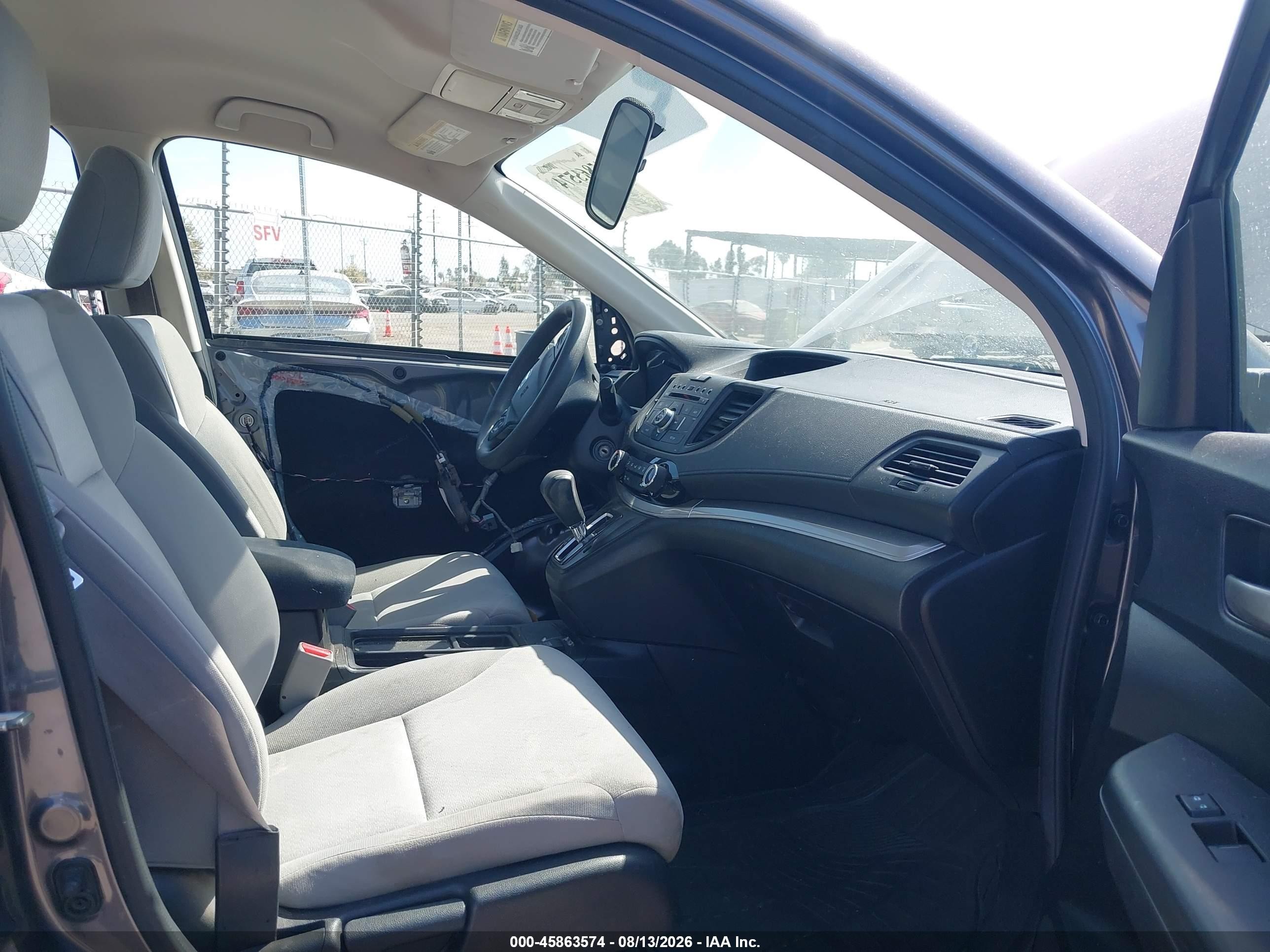 2015 Honda Cr-v Lx Gray vin: 3CZRM3H32FG717090