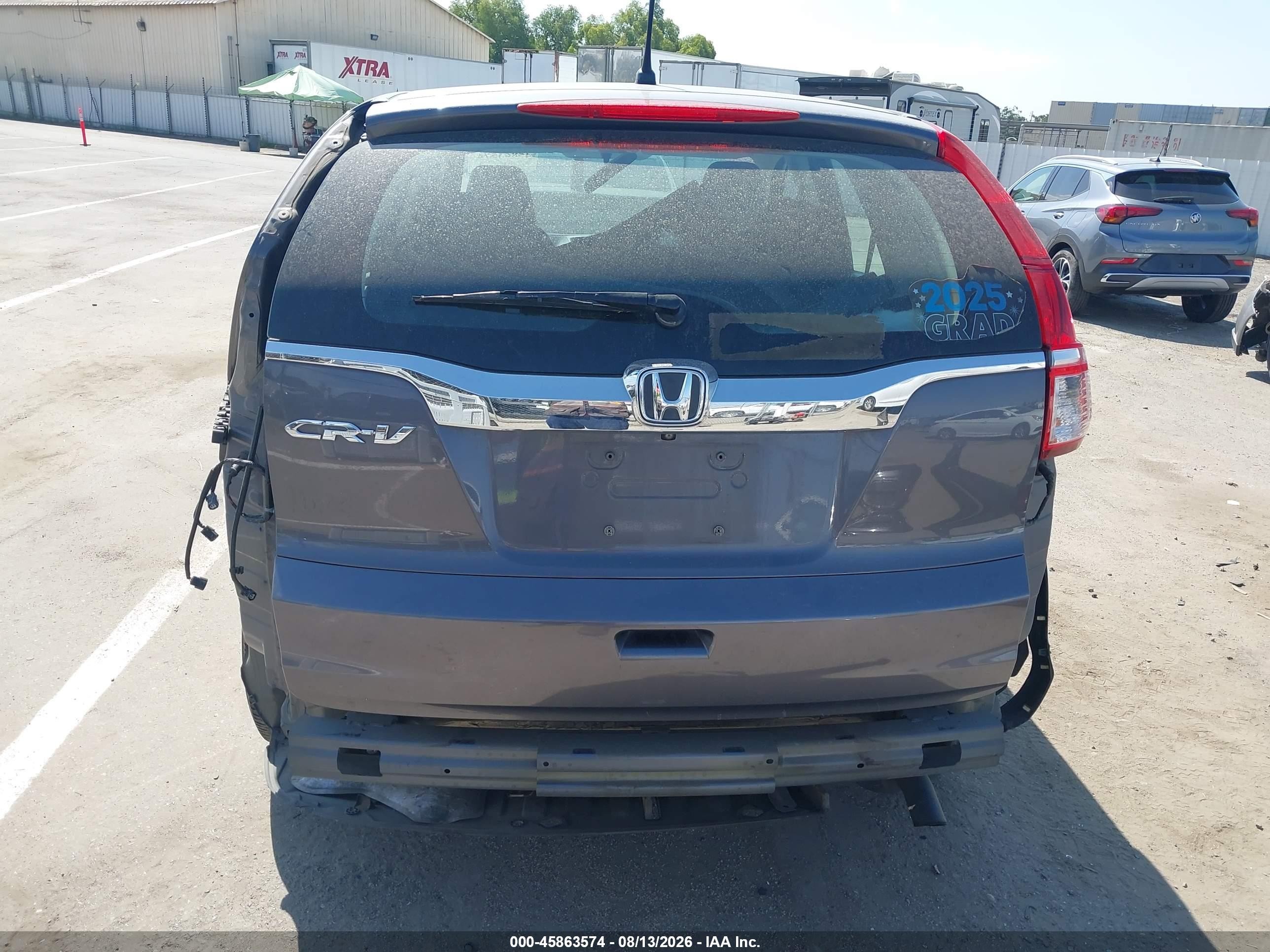2015 Honda Cr-v Lx Gray vin: 3CZRM3H32FG717090