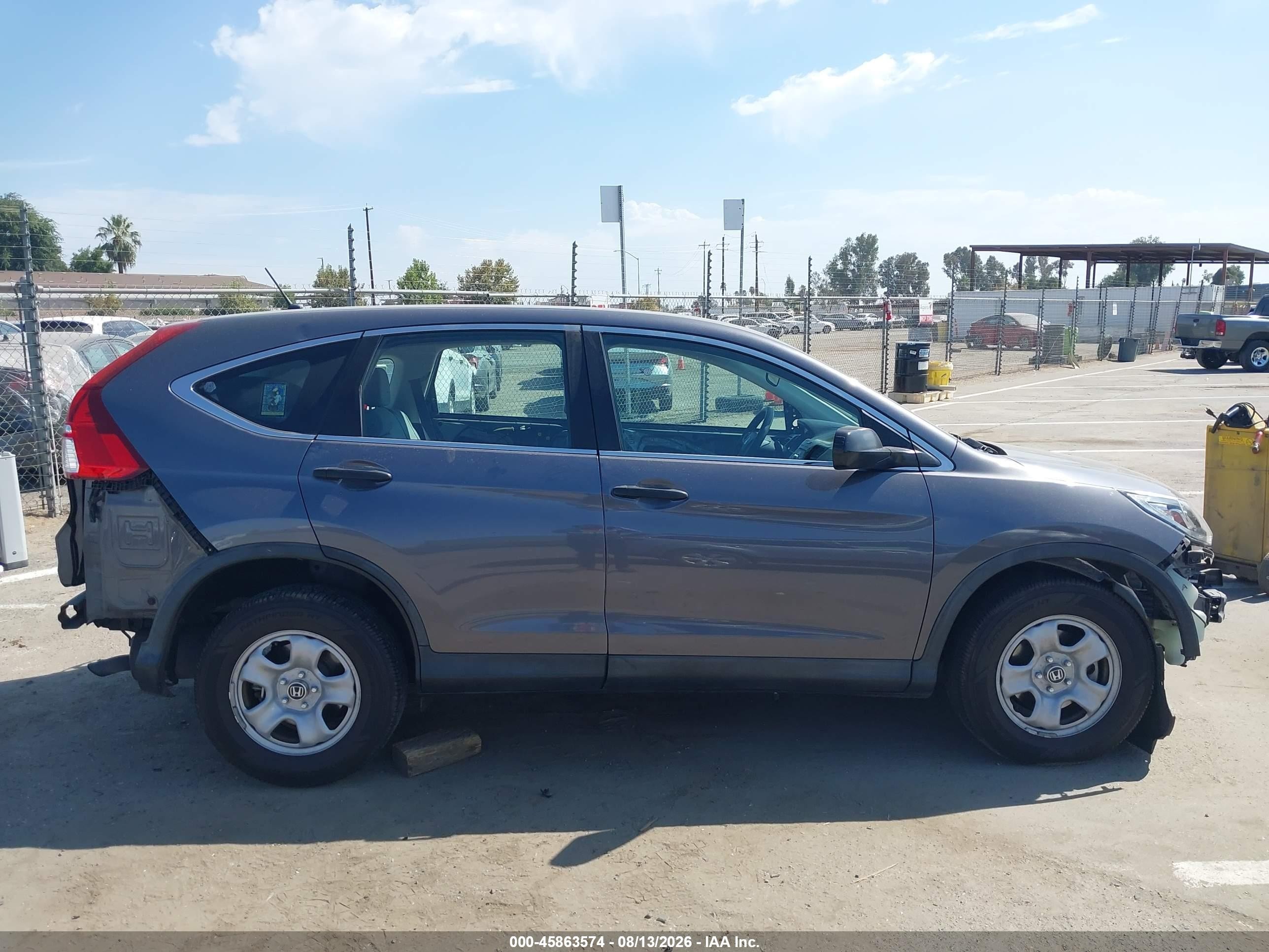 2015 Honda Cr-v Lx Gray vin: 3CZRM3H32FG717090