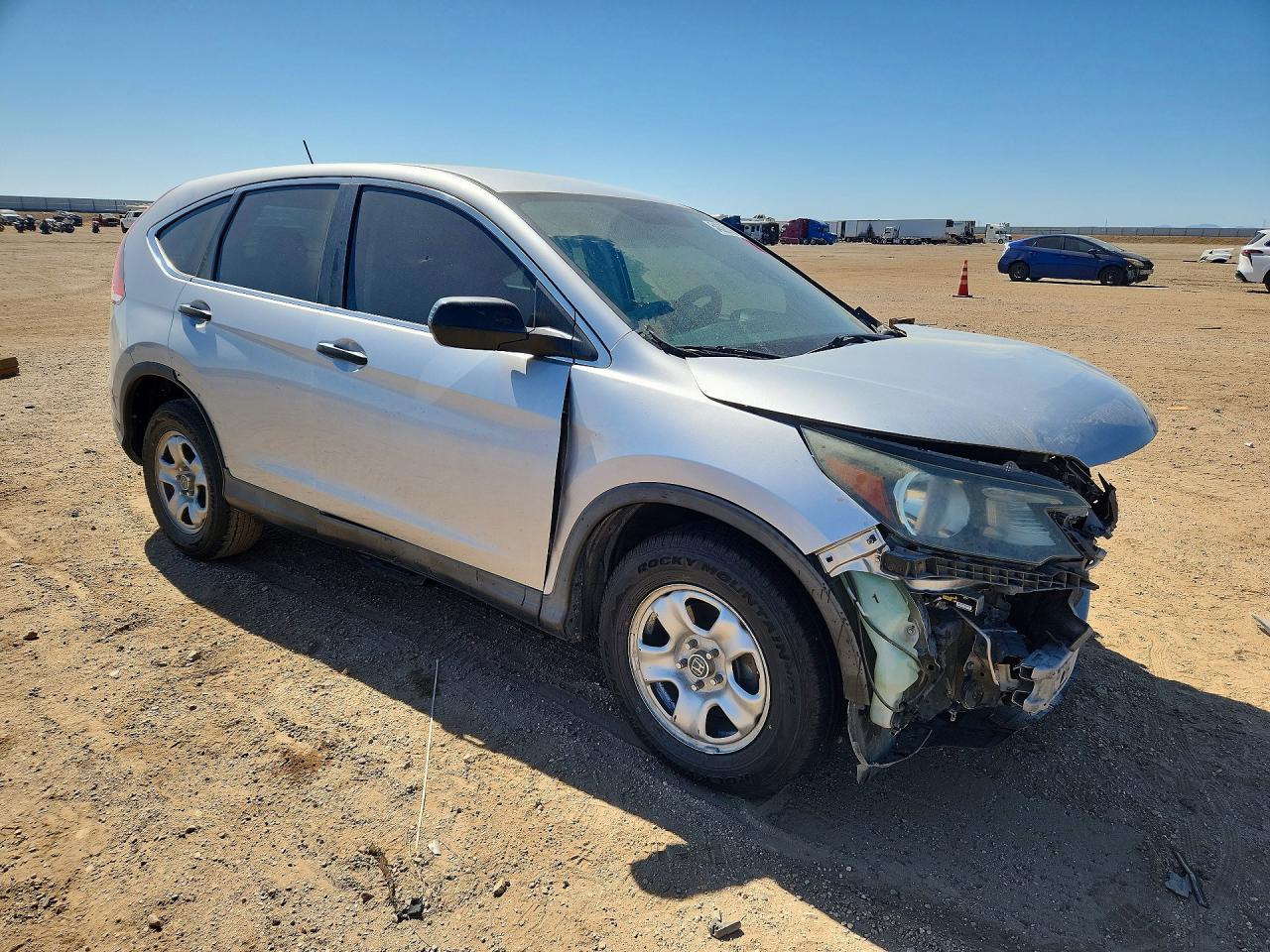2014 Honda Cr-v Lx Silver vin: 3CZRM3H33EG702418